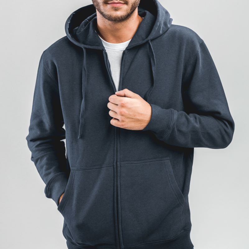AMSTERDAM. Men's hooded full zipped sweatshirt