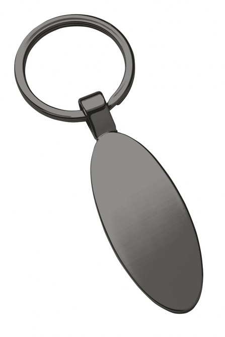 NARROW OVAL BURNISHED KEY RING-NO BOX