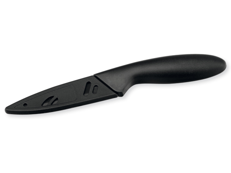 TOSHI stainless steel kitchen knife with non-stick coating, Black