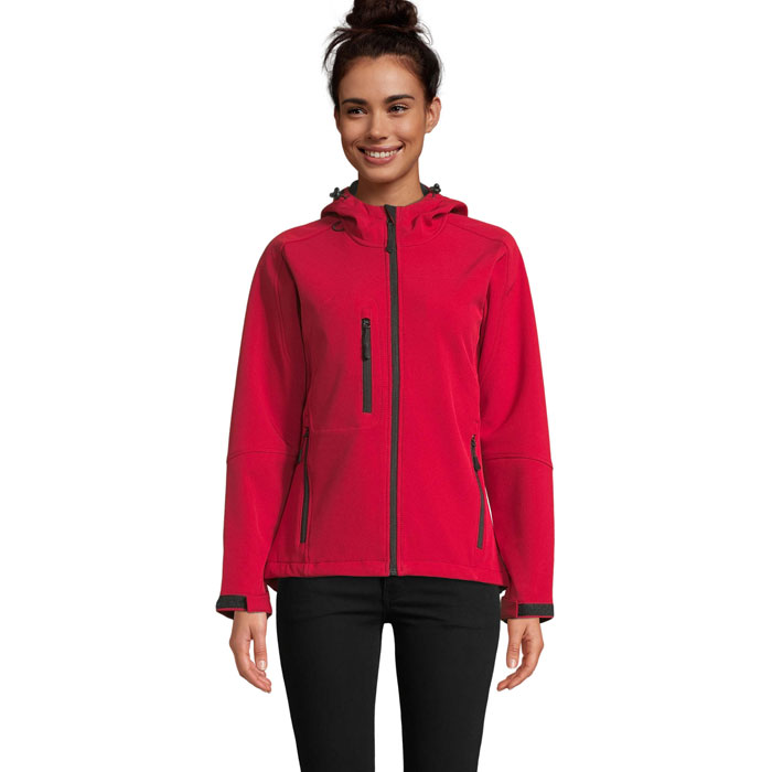 REPLAY WOMEN HOOD SOFTSHELL