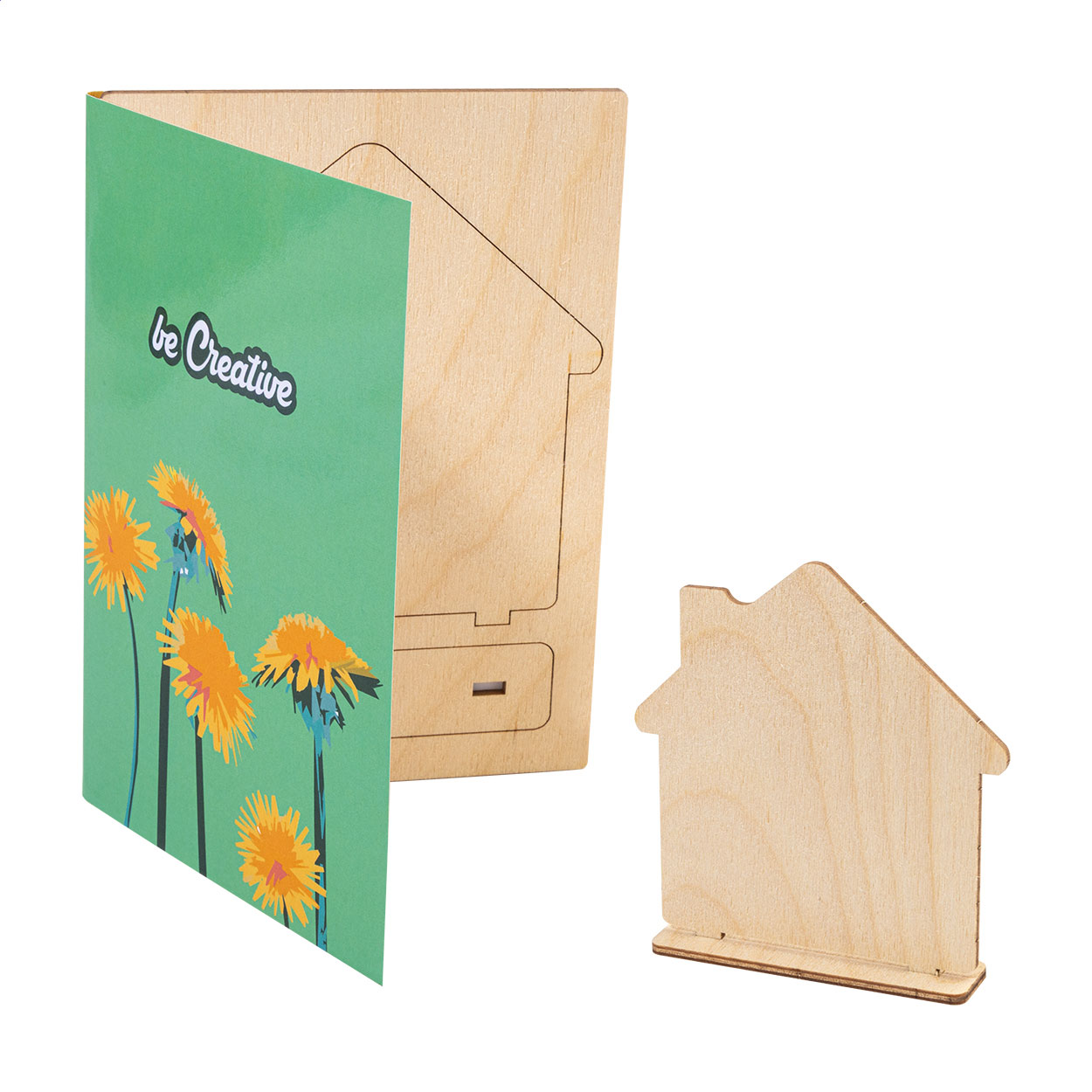SendCraft custom puzzle postcard, house