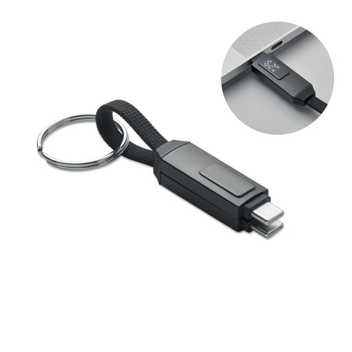 60W charging cable keyring
