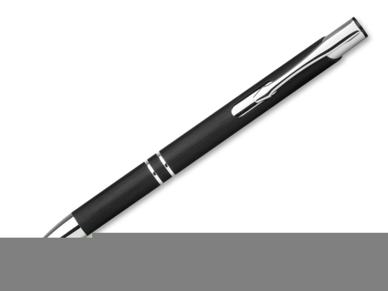 OLEG BRUSH metal ball pen, blue refill, Black