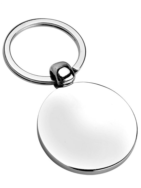 SHINY ROUND KEY RING d=50 mm
