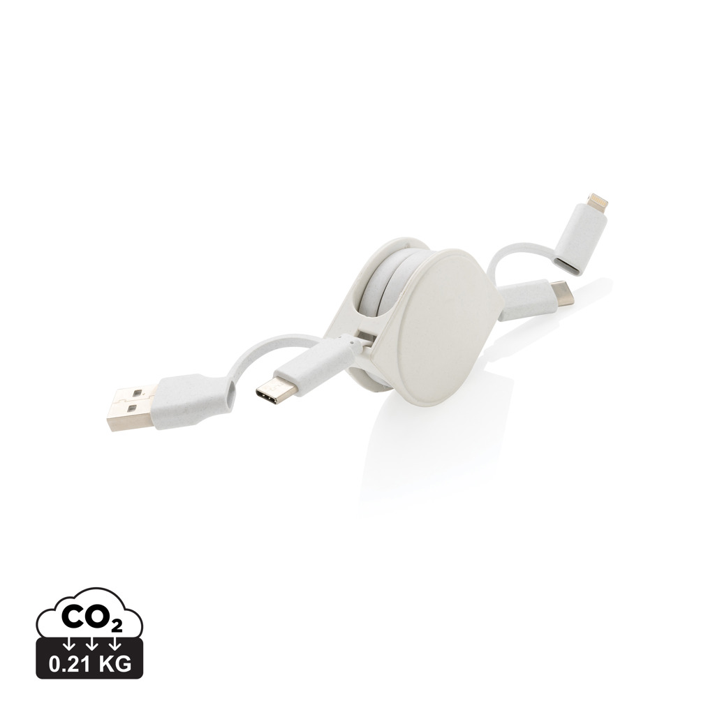 RCS recycled plastic and TPE 4 in 1 cable