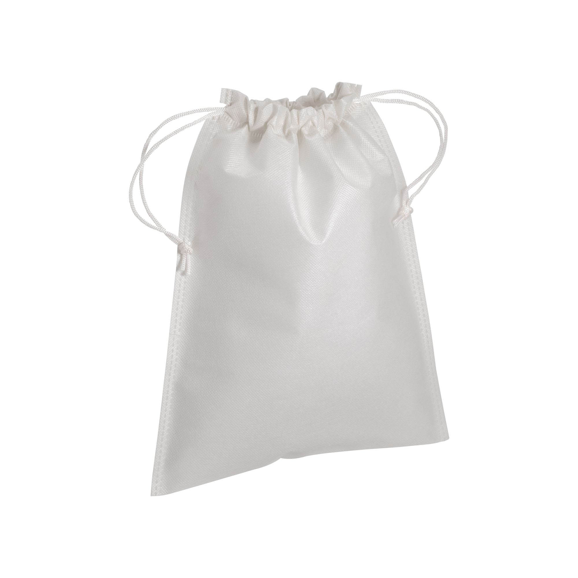 80g/m2 not woven bag with strings, 25 x 30 cm White