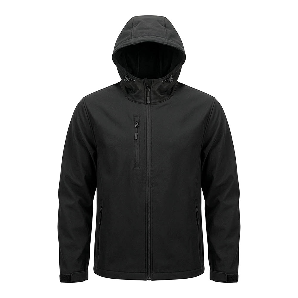 Unisex softshell jacket in regenerated polyester 280 g/m2 Black L