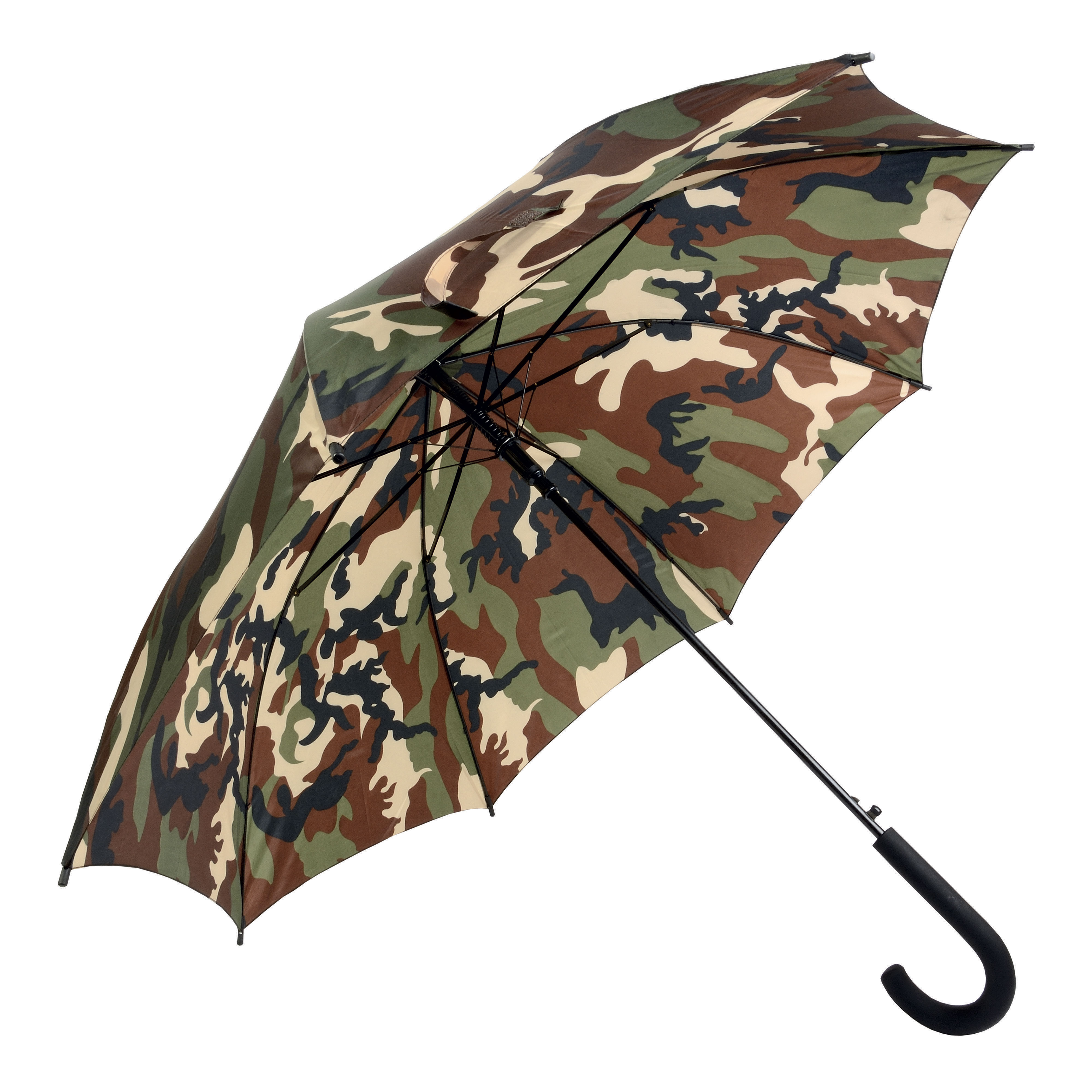 Automatic umbrella with rubberised handle and ferrule Mimetic