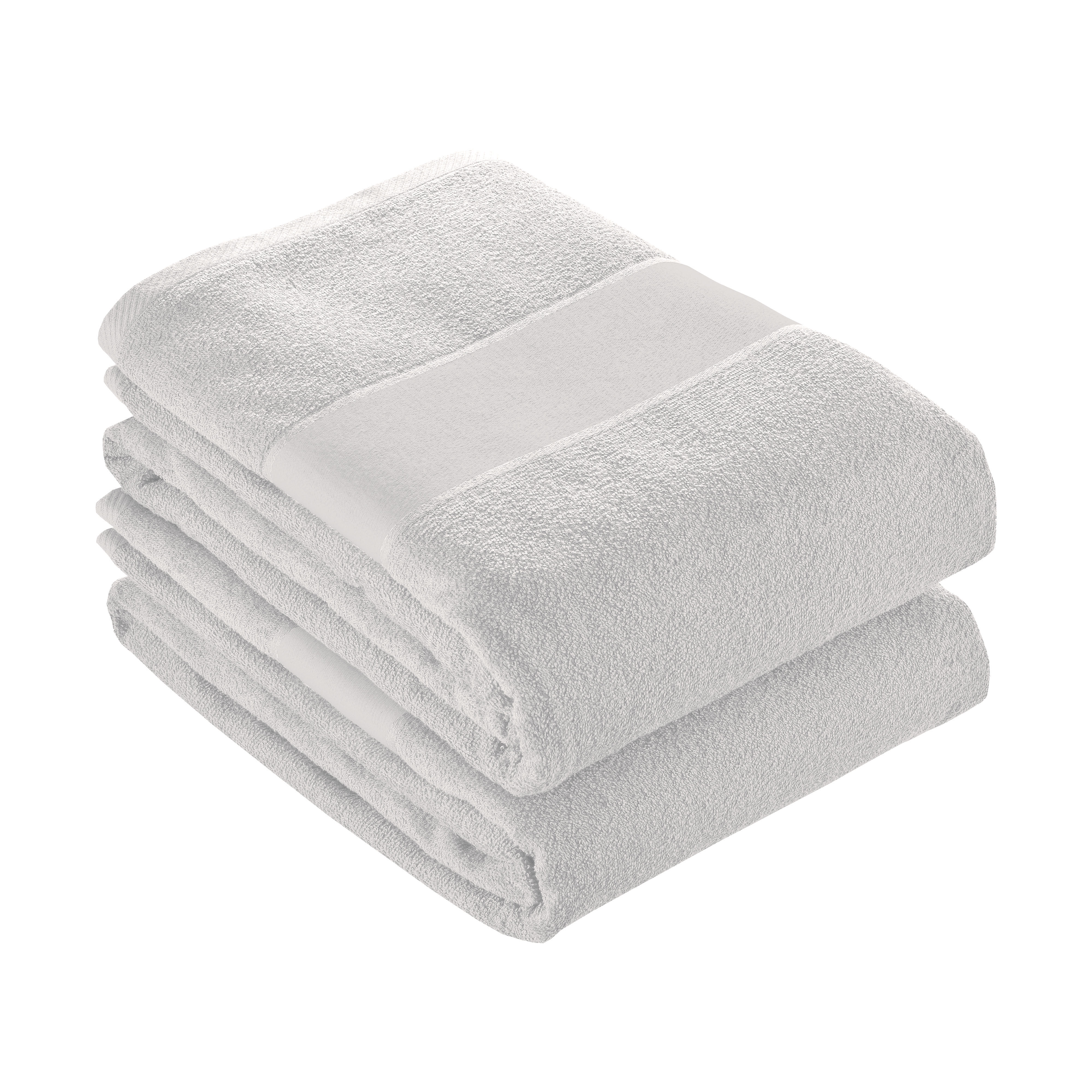 100% cotton (350 g/m2) terry towel with printable MATTE strip (90 x 150 cm) White