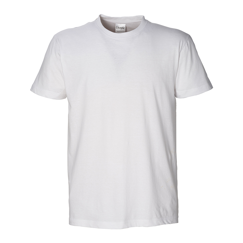 White unisex tubular t-shirt in organic cotton 145 g/m2 White L