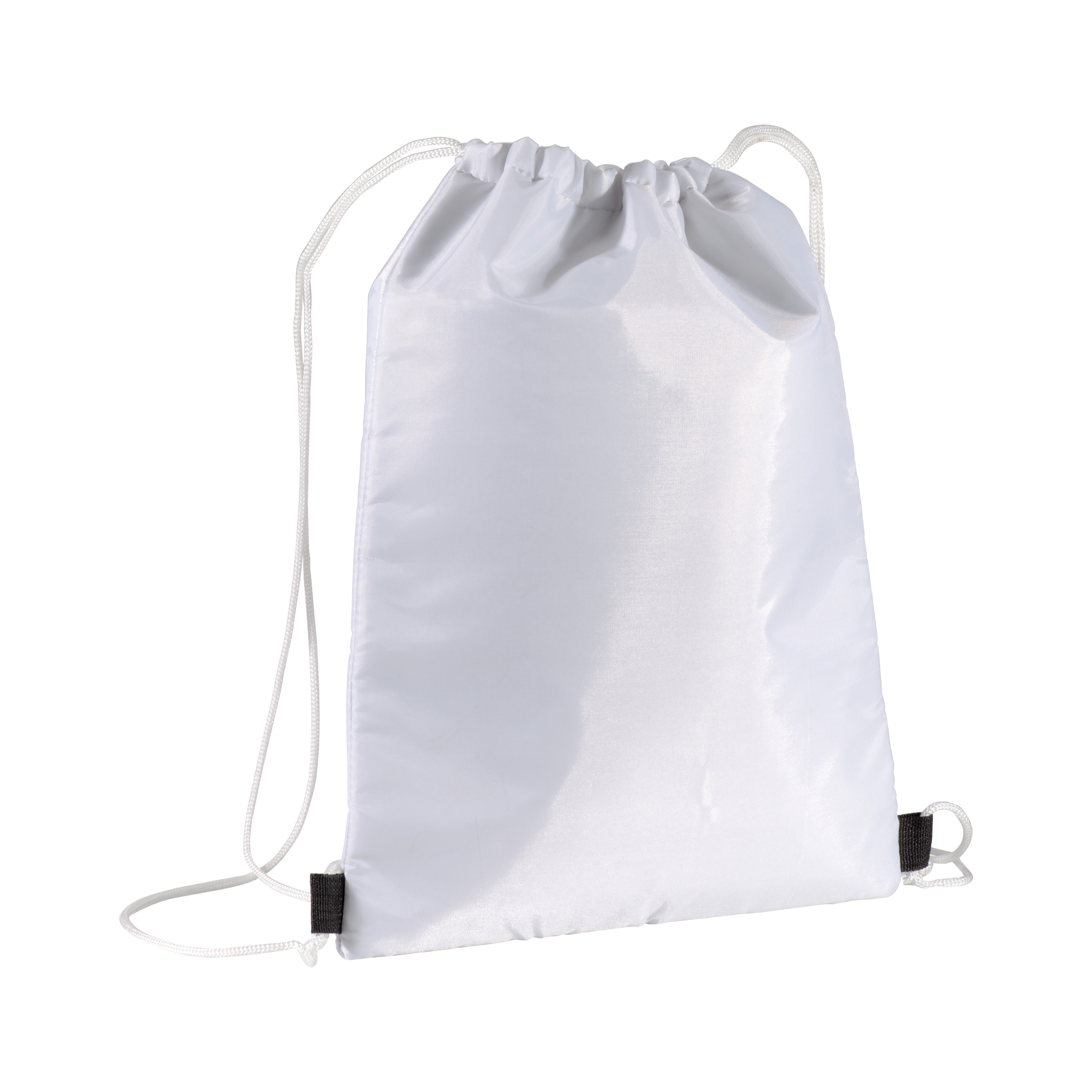 210T polyester insulated backpack with drawstring closure White