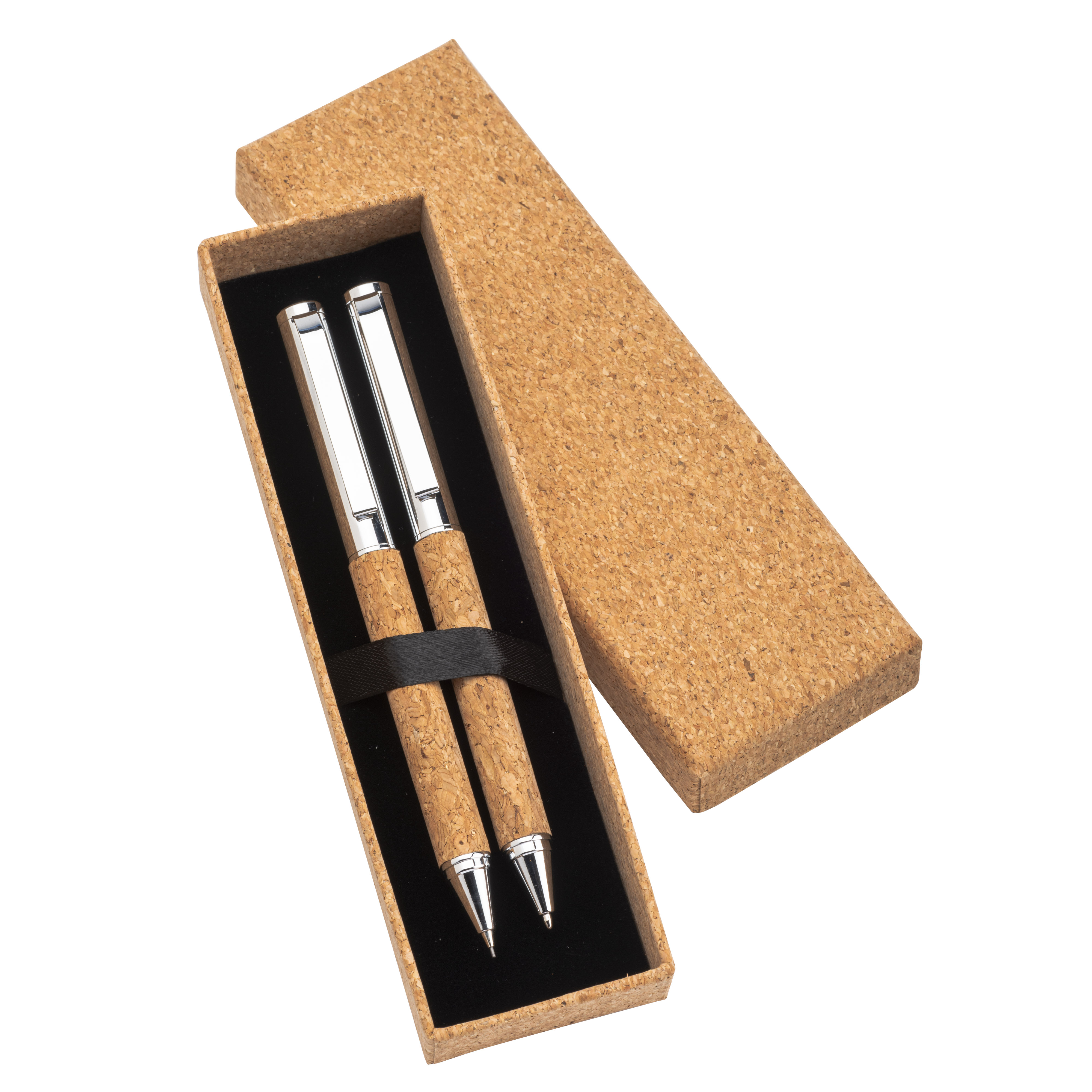 Set consisting of a twist pen and a mechanical pencil with 0.7 mm lead Natural