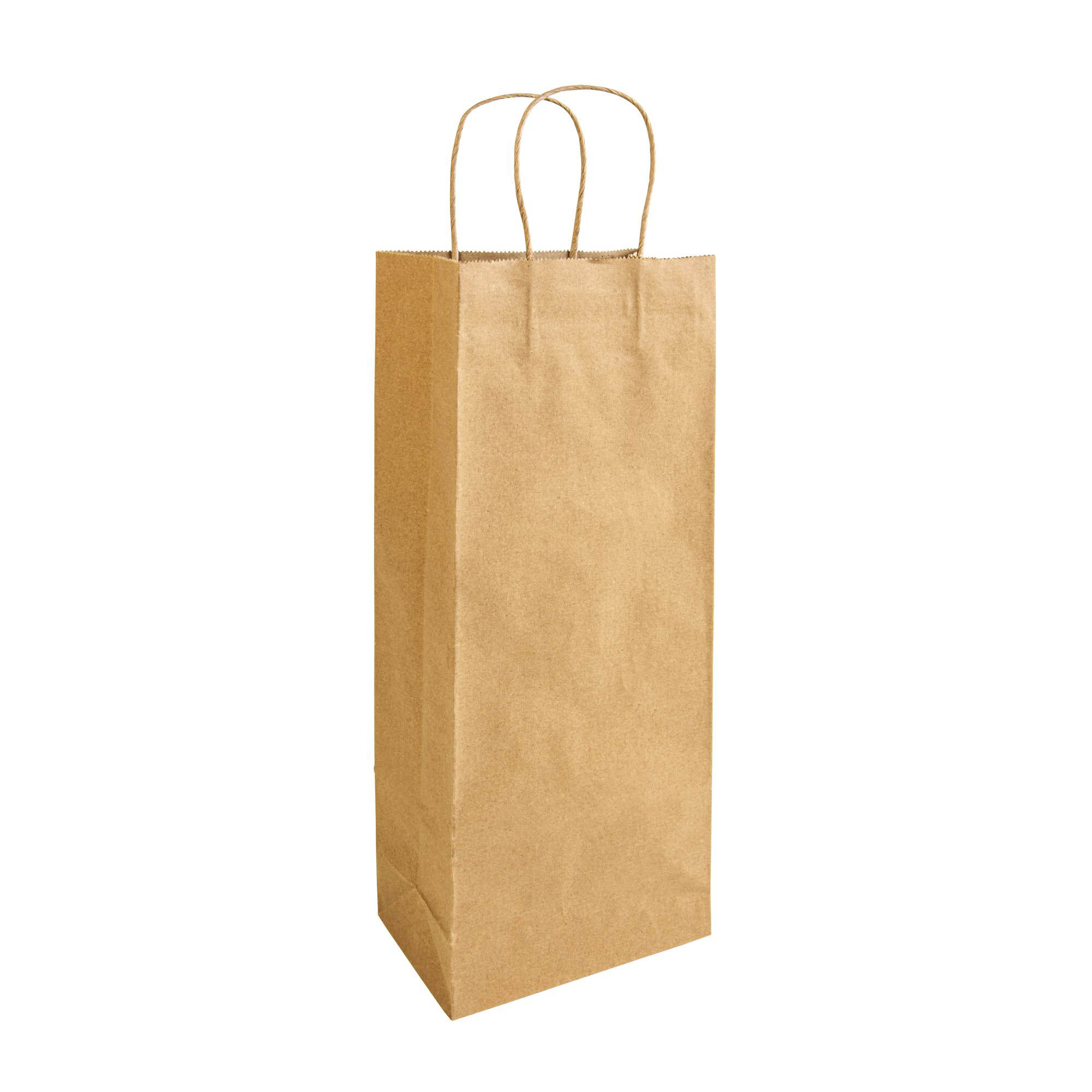 100% recycled paper 100 gr/m2, shopping bag with guesset Natural