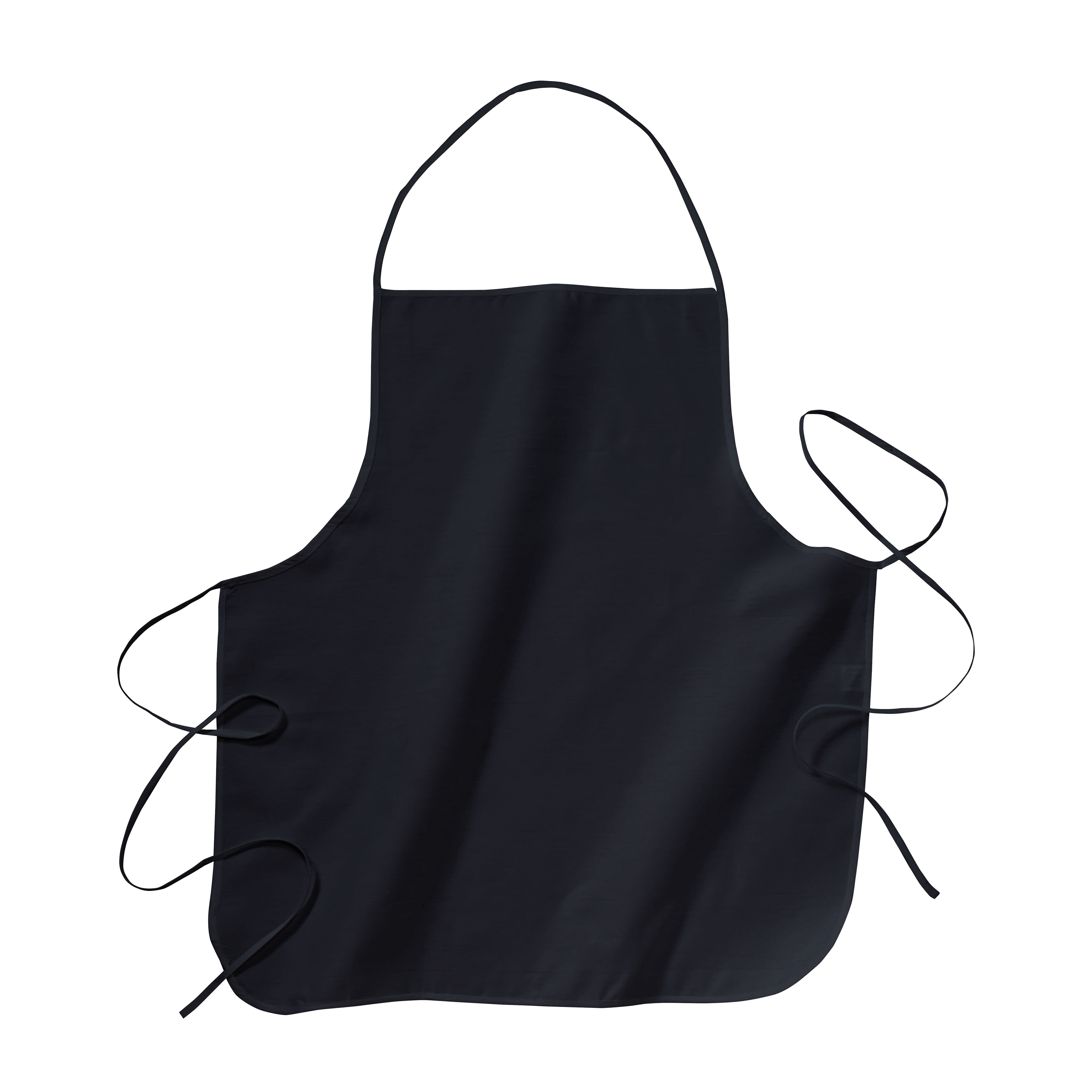 20% cotton/80% polyester (120 g/m2) cooking apron, 68 x 72 cm Black
