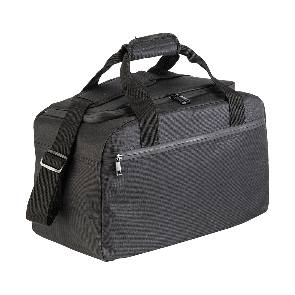 Cabin-size travel bag in 600D polyester Black