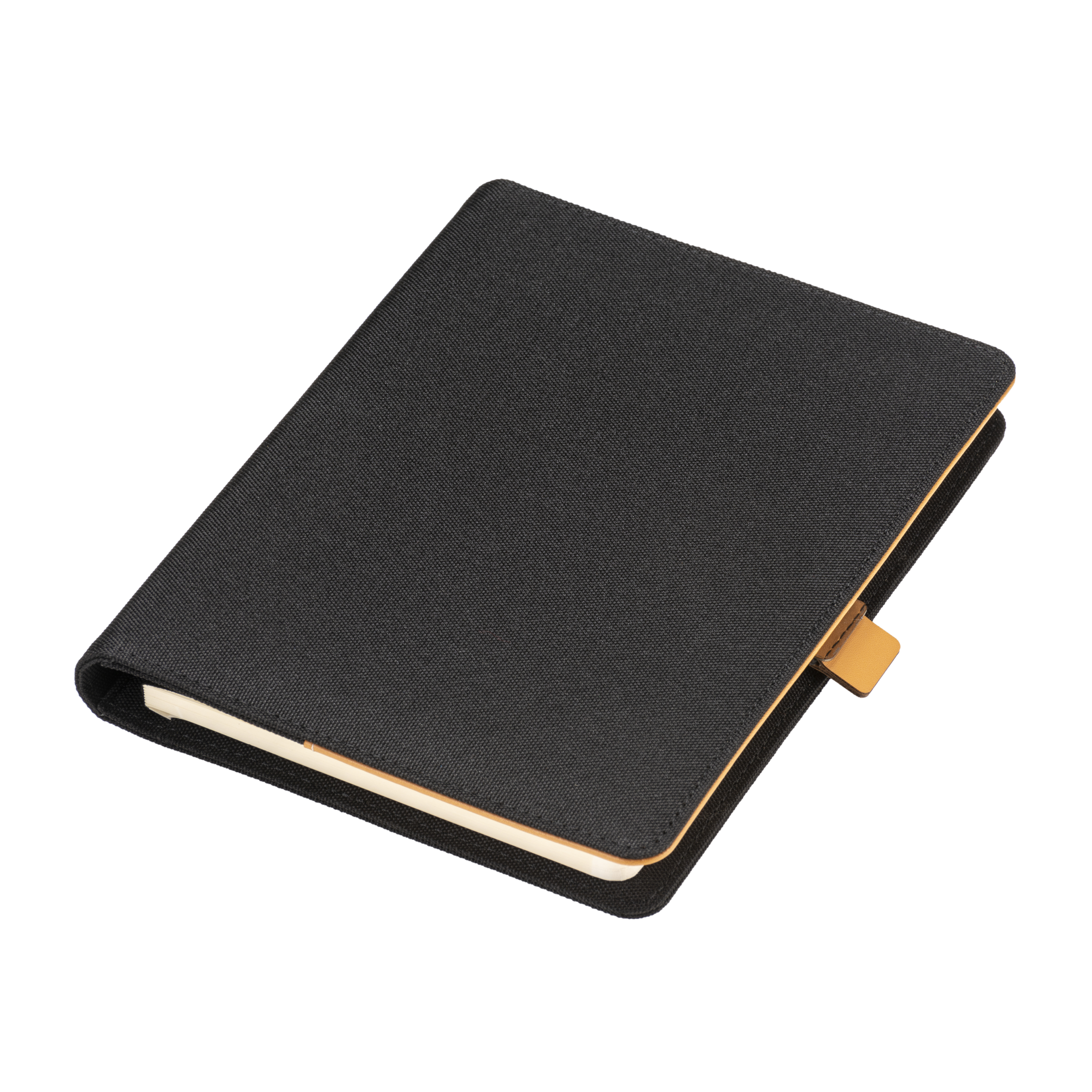 A5 block binder made of R-PET with metal hook closure Black
