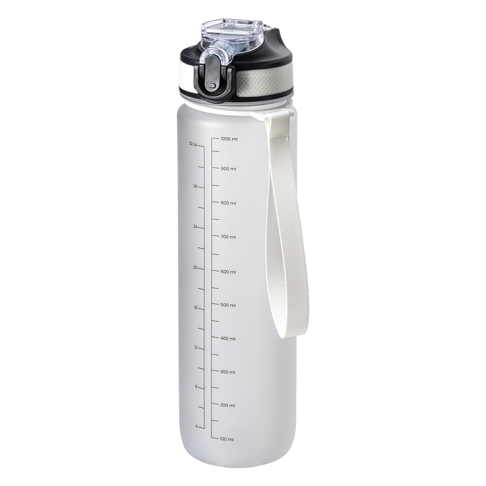 1L transparent PETG bottle White