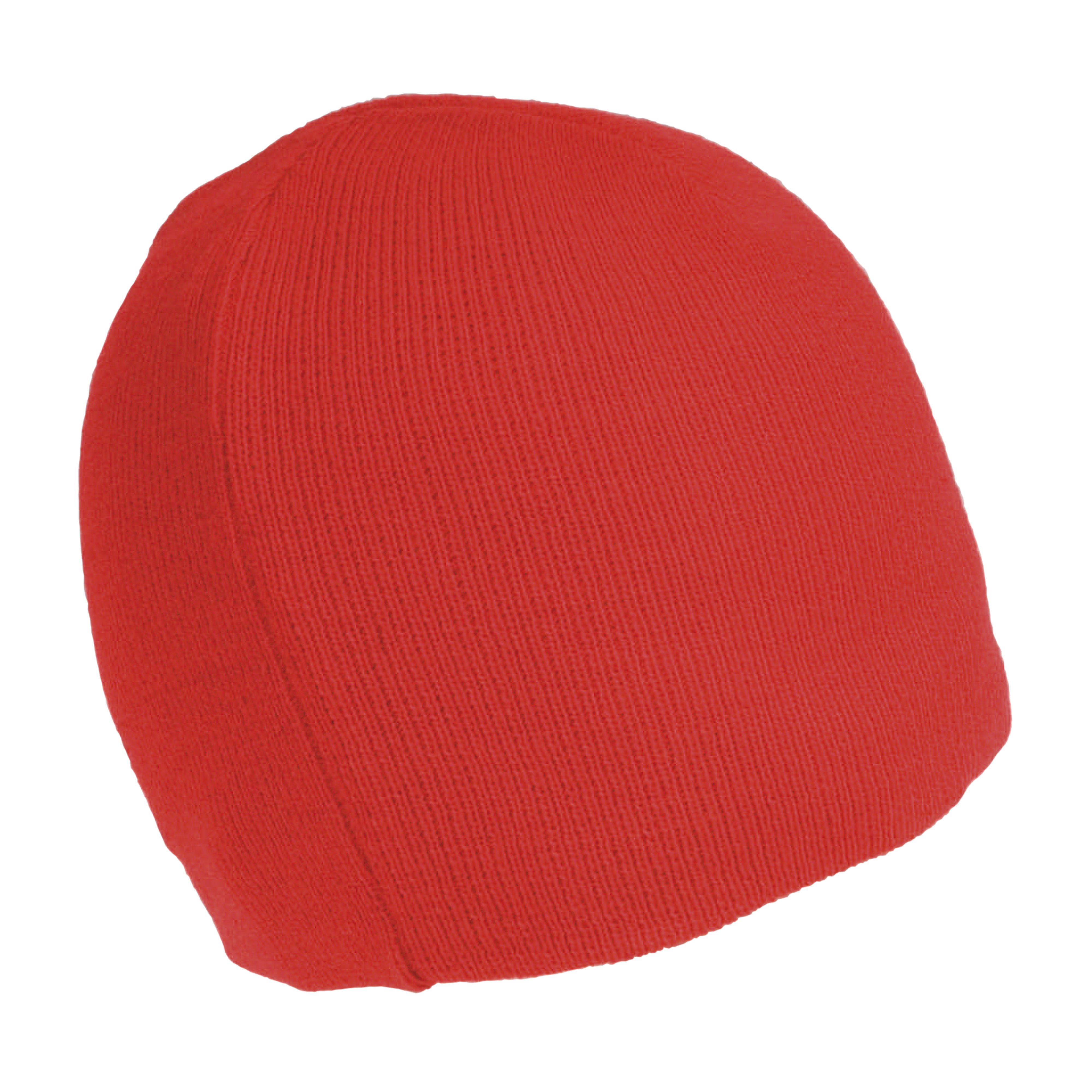 Knitted, 100% acrylic, single-yarn (45 g) Concert beanie - light Red
