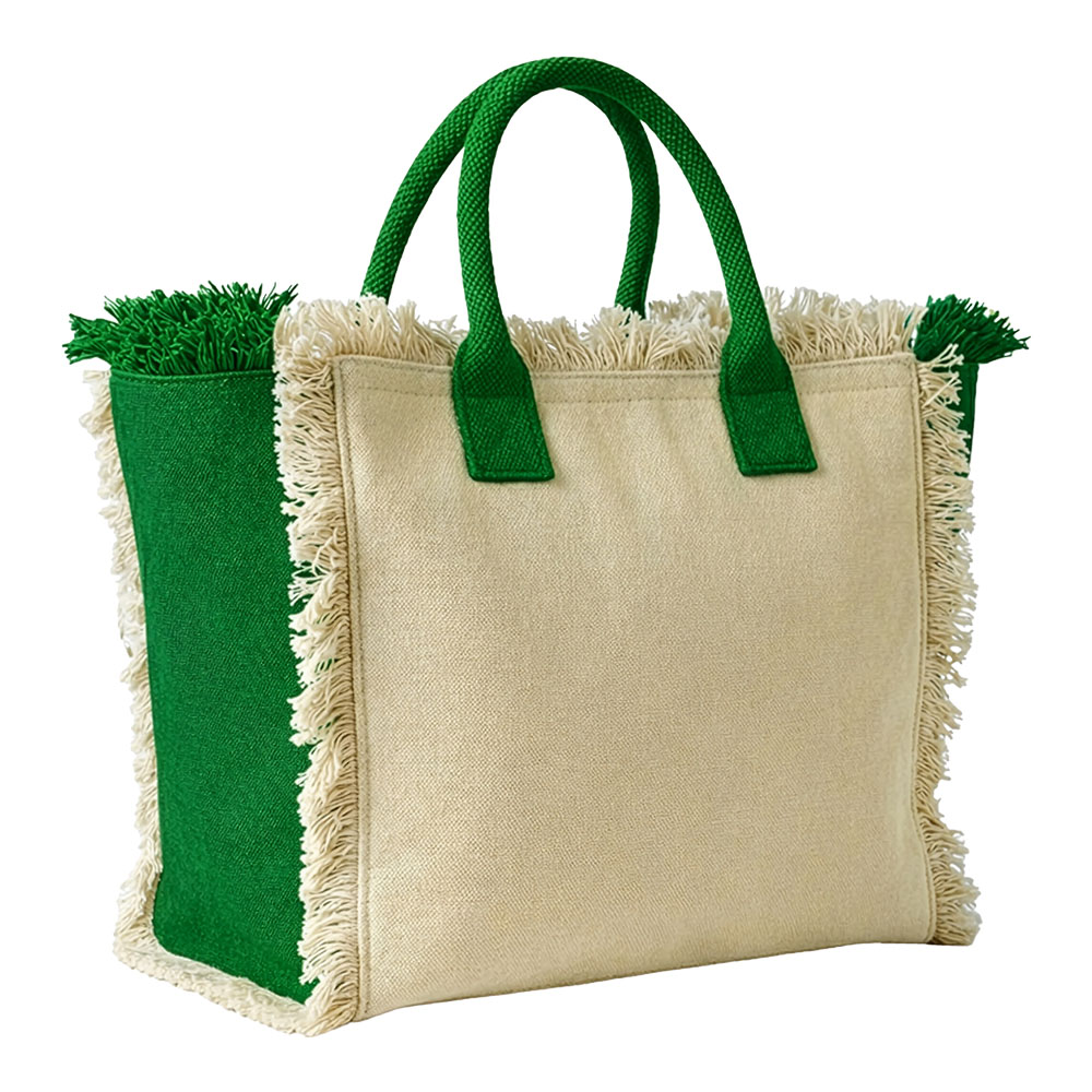 Maxi cotton bag, 450 g/m2. Featuring a zip closure and inner pocket Green