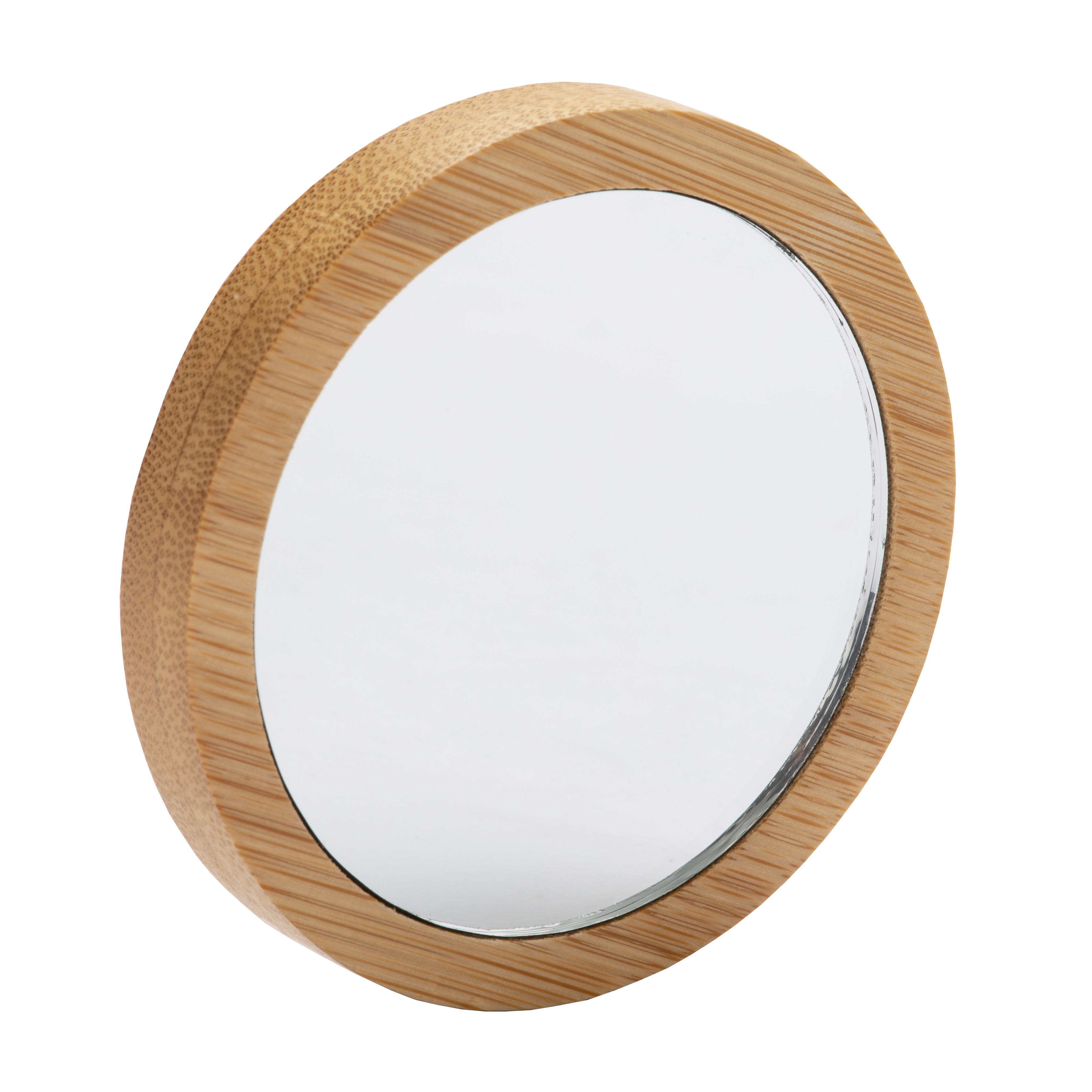 Round Bamboo mirror Natural