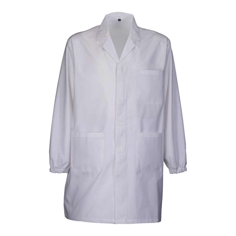 Cotton and polyester working coat White L