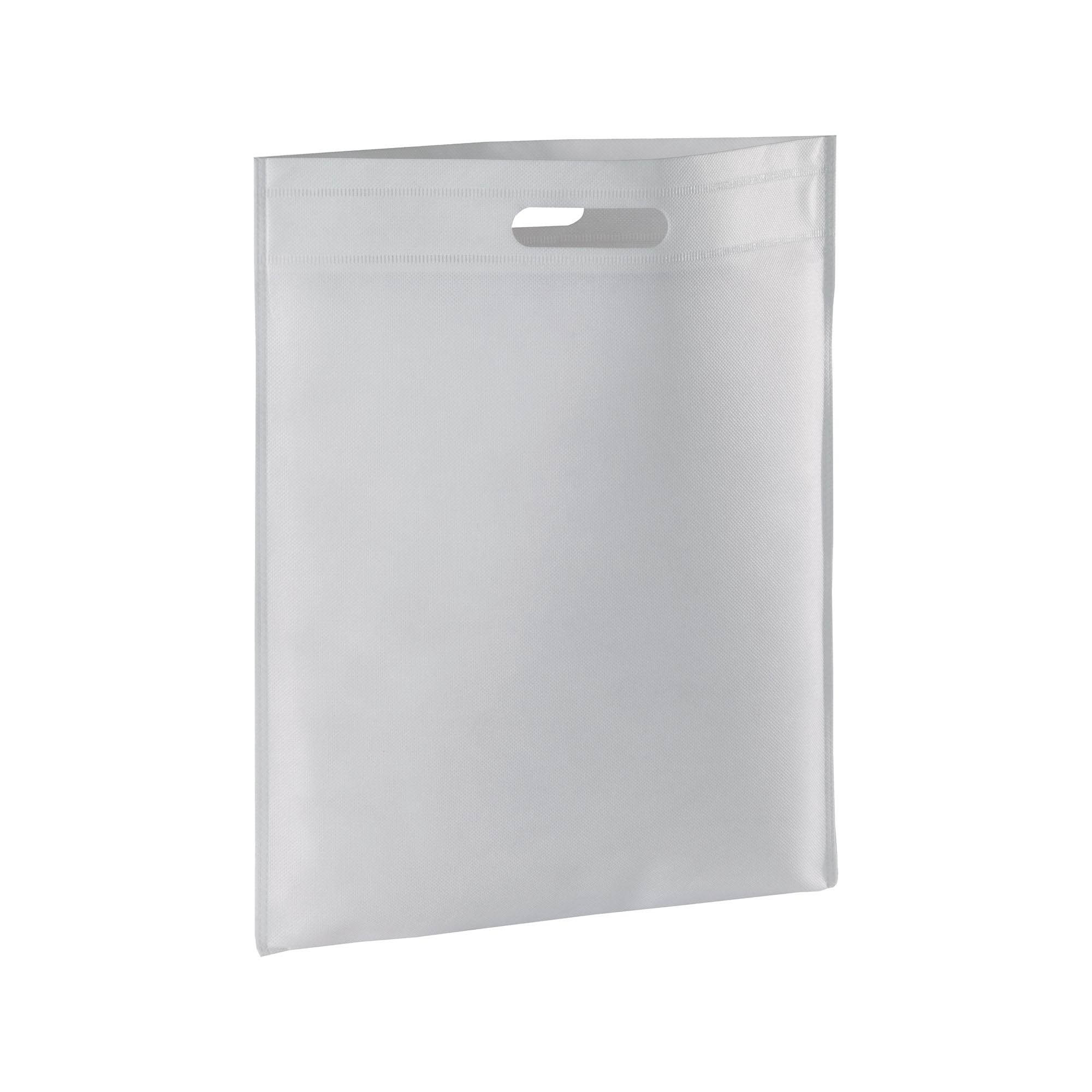 80 g/m2 non-woven fabric, heat-sealed shopping bag White