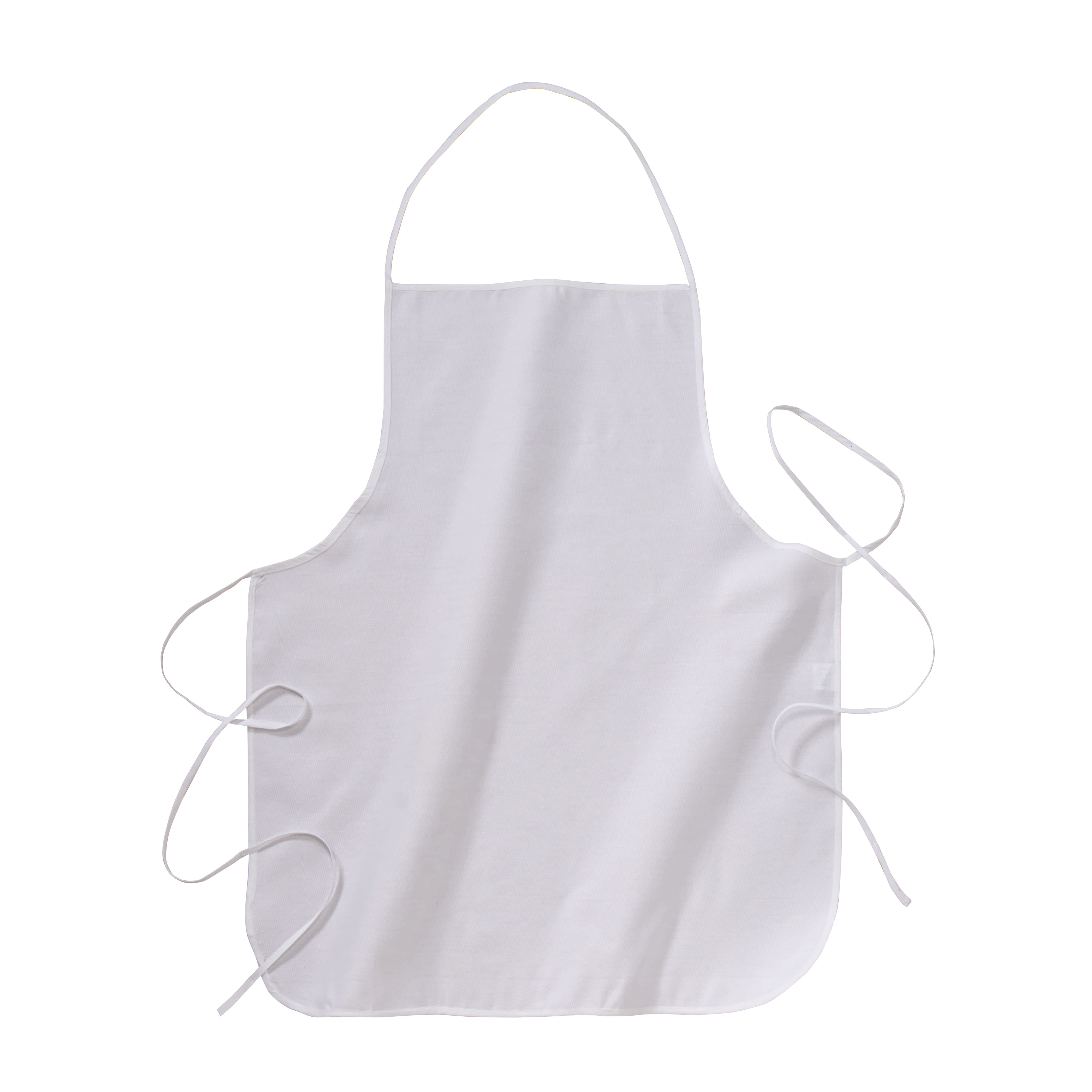 30% cotton/70% polyester (160 g/m2) cooking apron with front pocket, 68 x 72 cm White