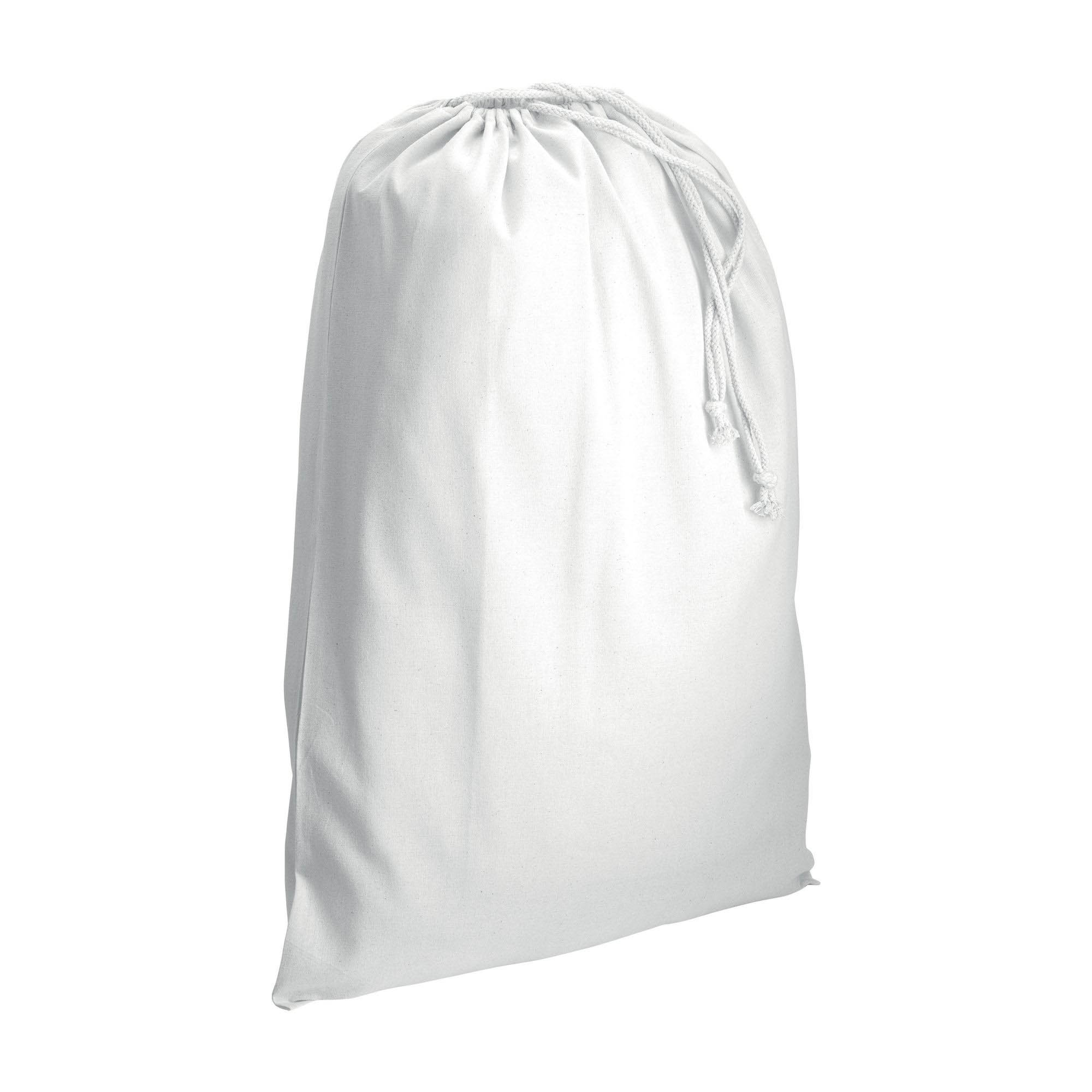 120 g/m2 cotton drawstring bag 50 x 75 cm White