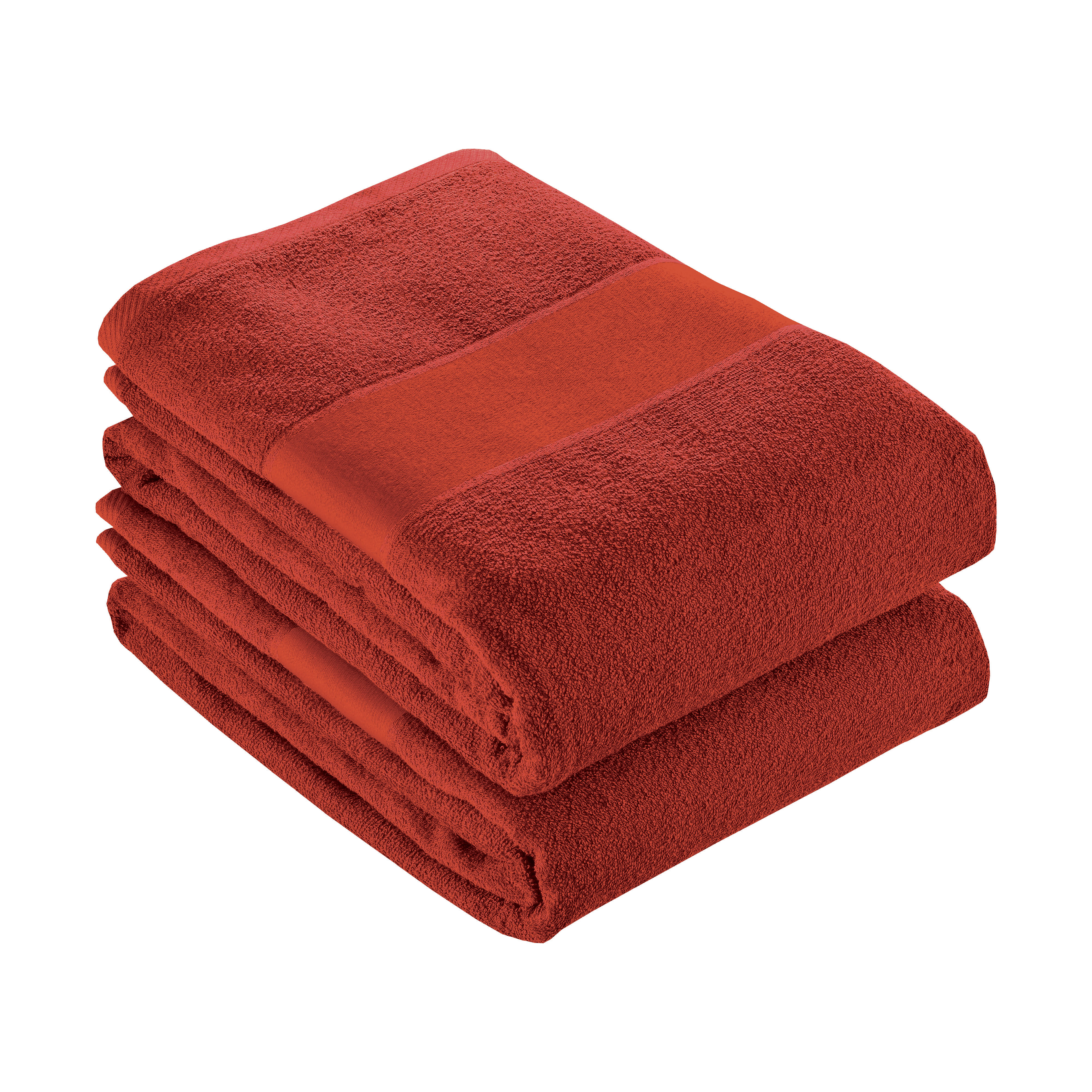 100% cotton (350 g/m2) terry towel with printable MATTE strip (90 x 150 cm) Red