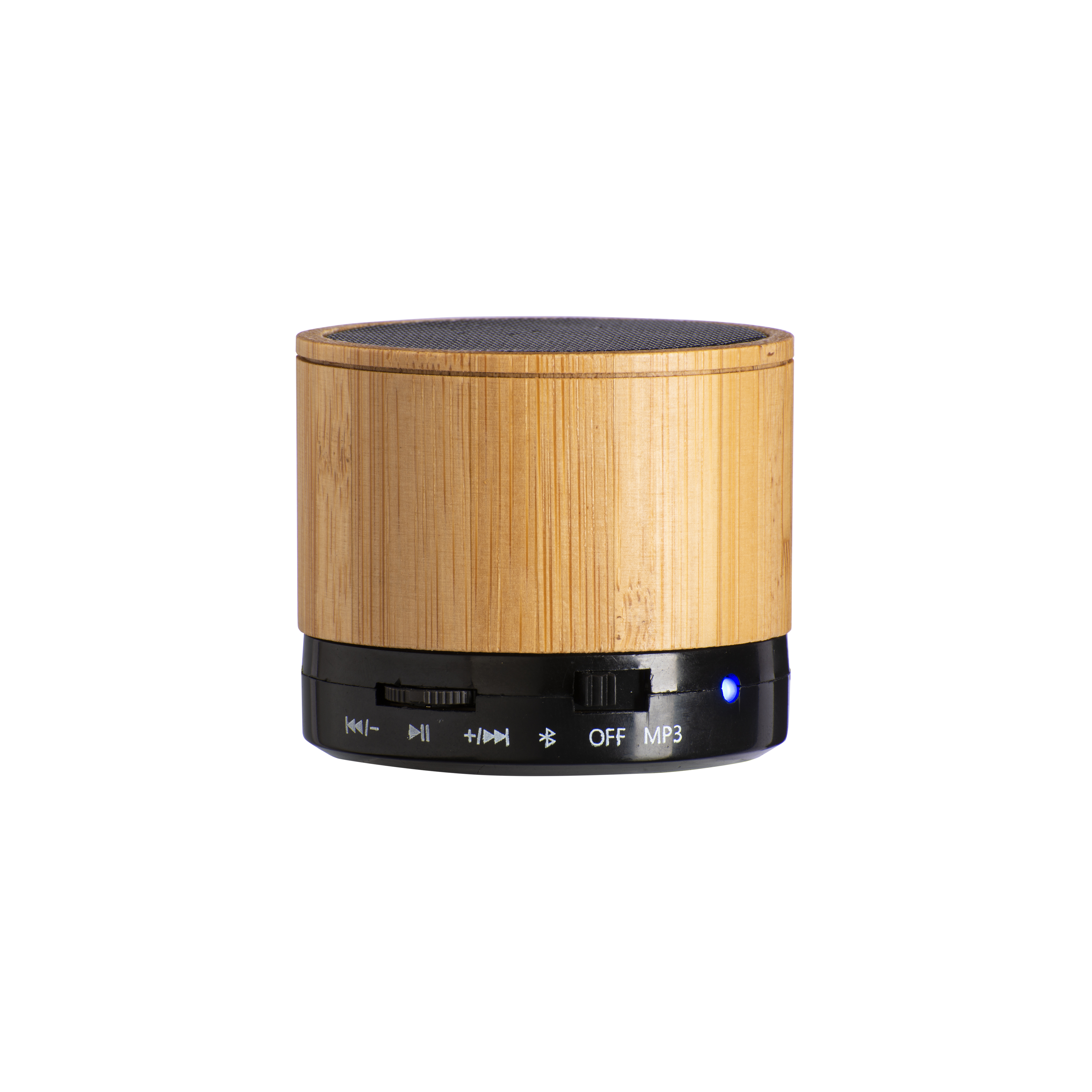 Mini  Bluetooth Speaker V 5.0  in bamboo and ABS Natural