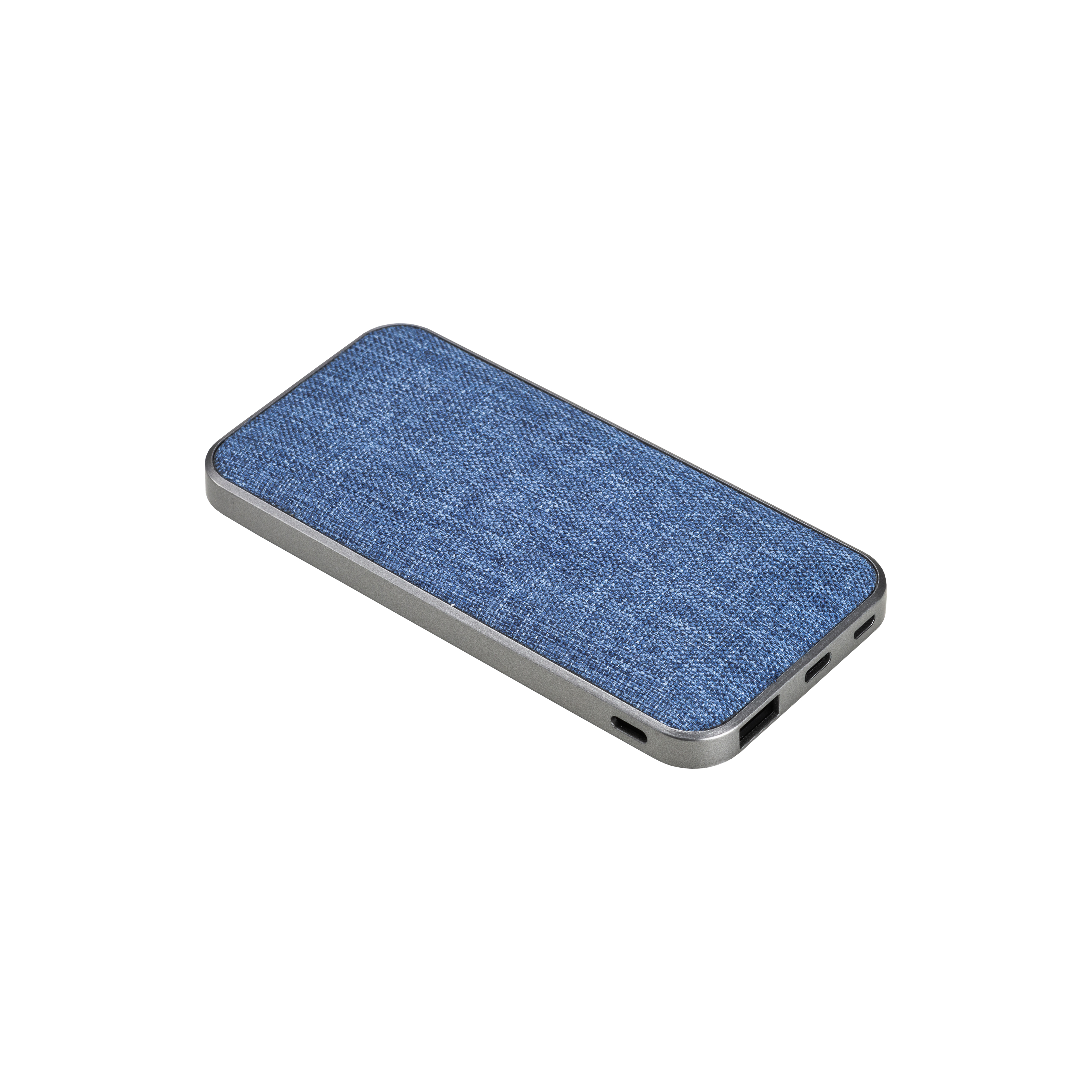 R-PET Power bank  4000mah. Input: DC5V/2A, output: 5V/2A with indicator light Blue