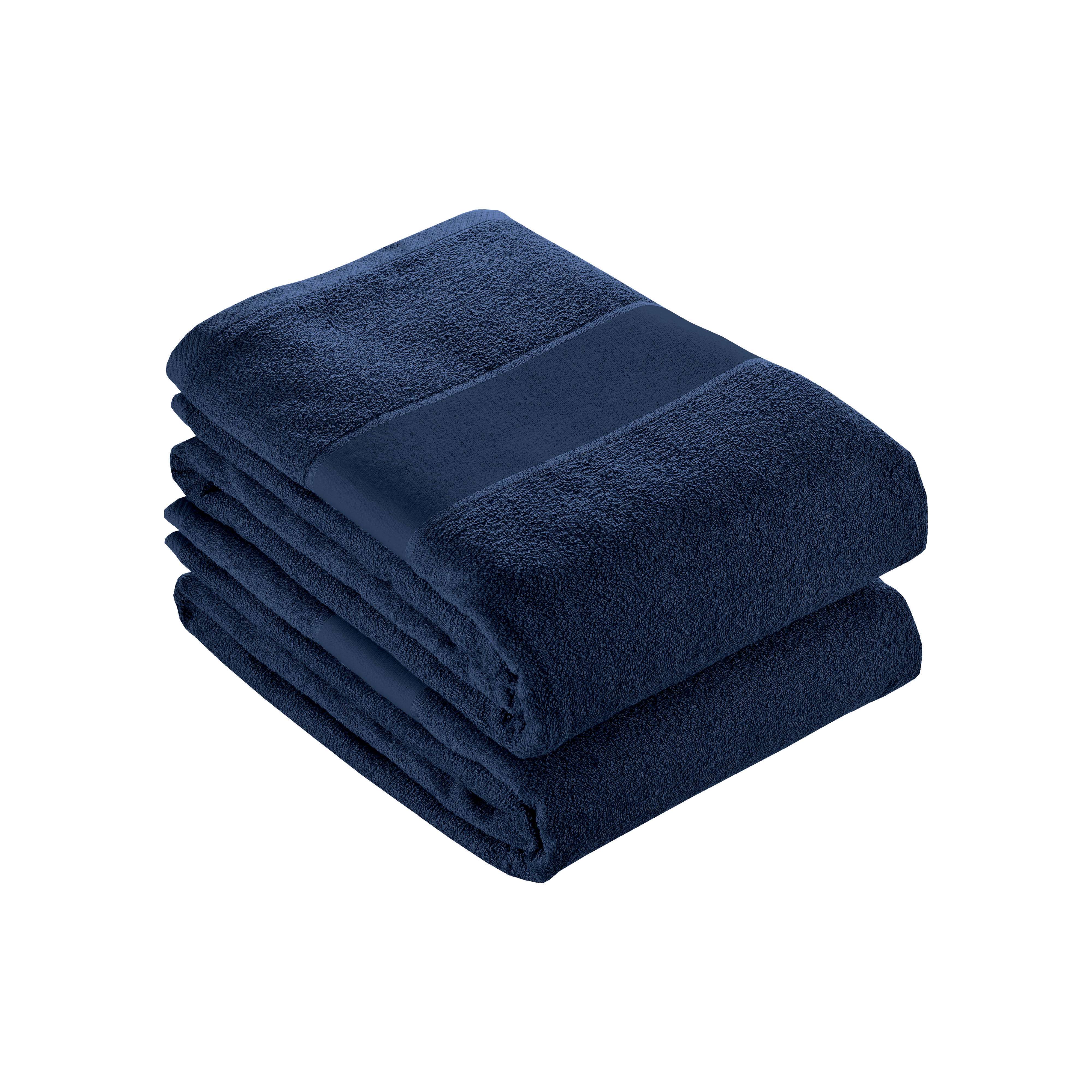 100% cotton (300 g/m2) terry towel with band 30 X 50 cm Blue