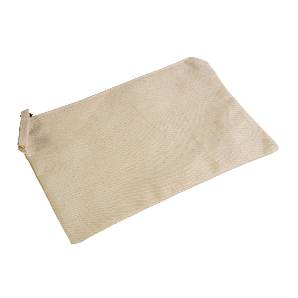 Beauty case with zip closure Natural