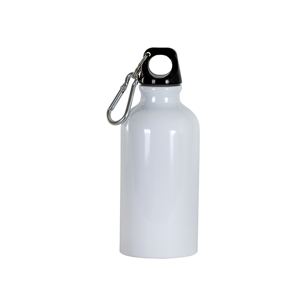400 ml stainless steel bottle. White