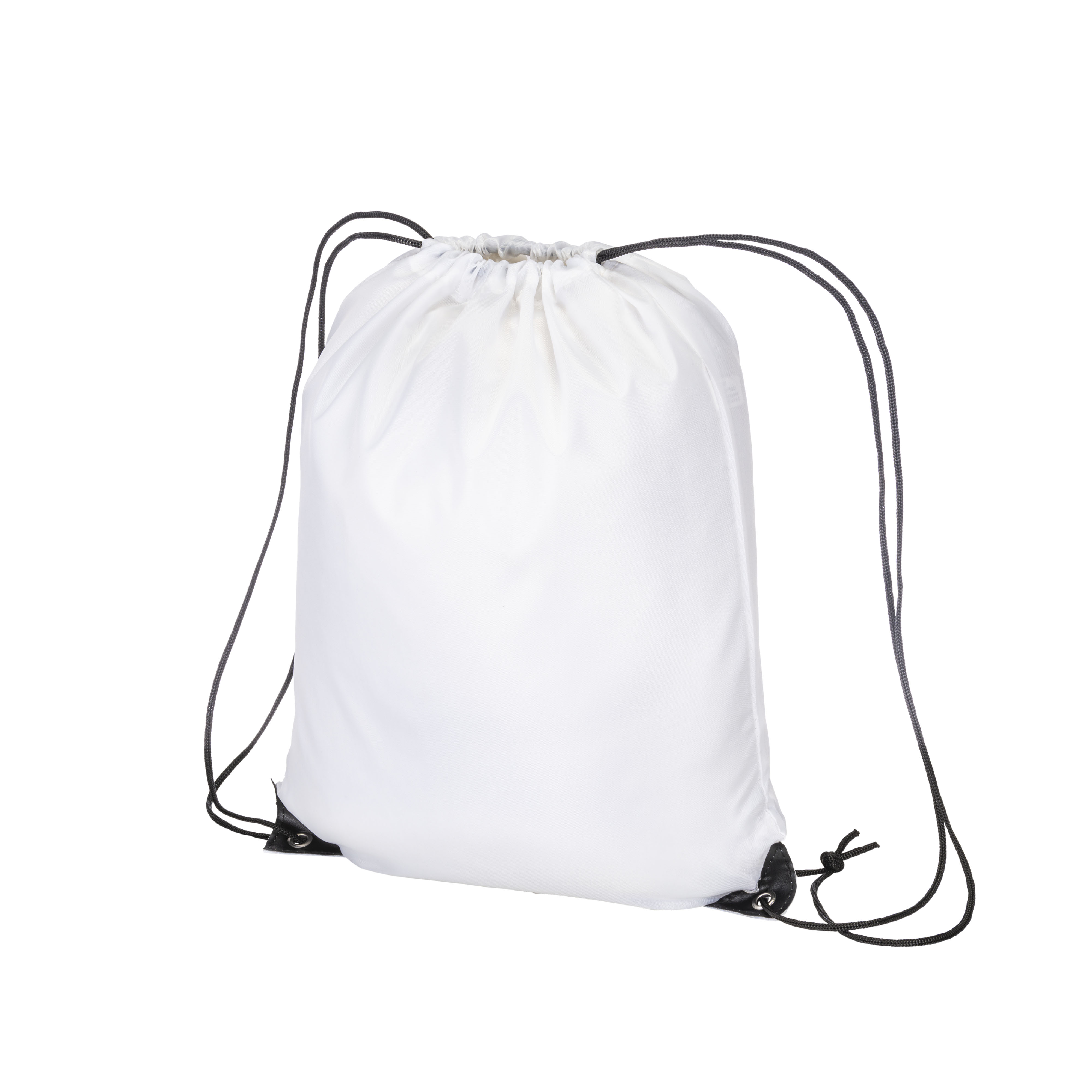 Solid-color backpack made of 210T polyester White
