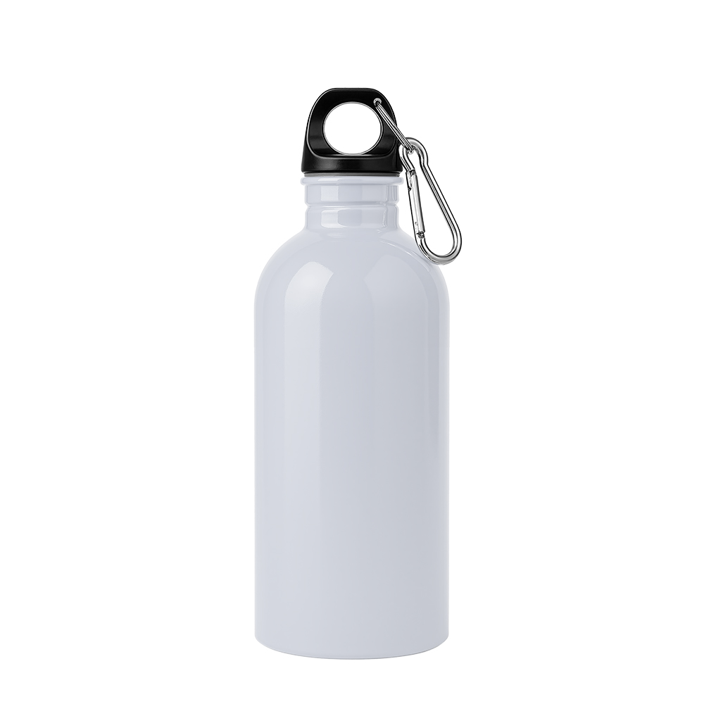 Bottle in recycled stainless steel 400 ml White