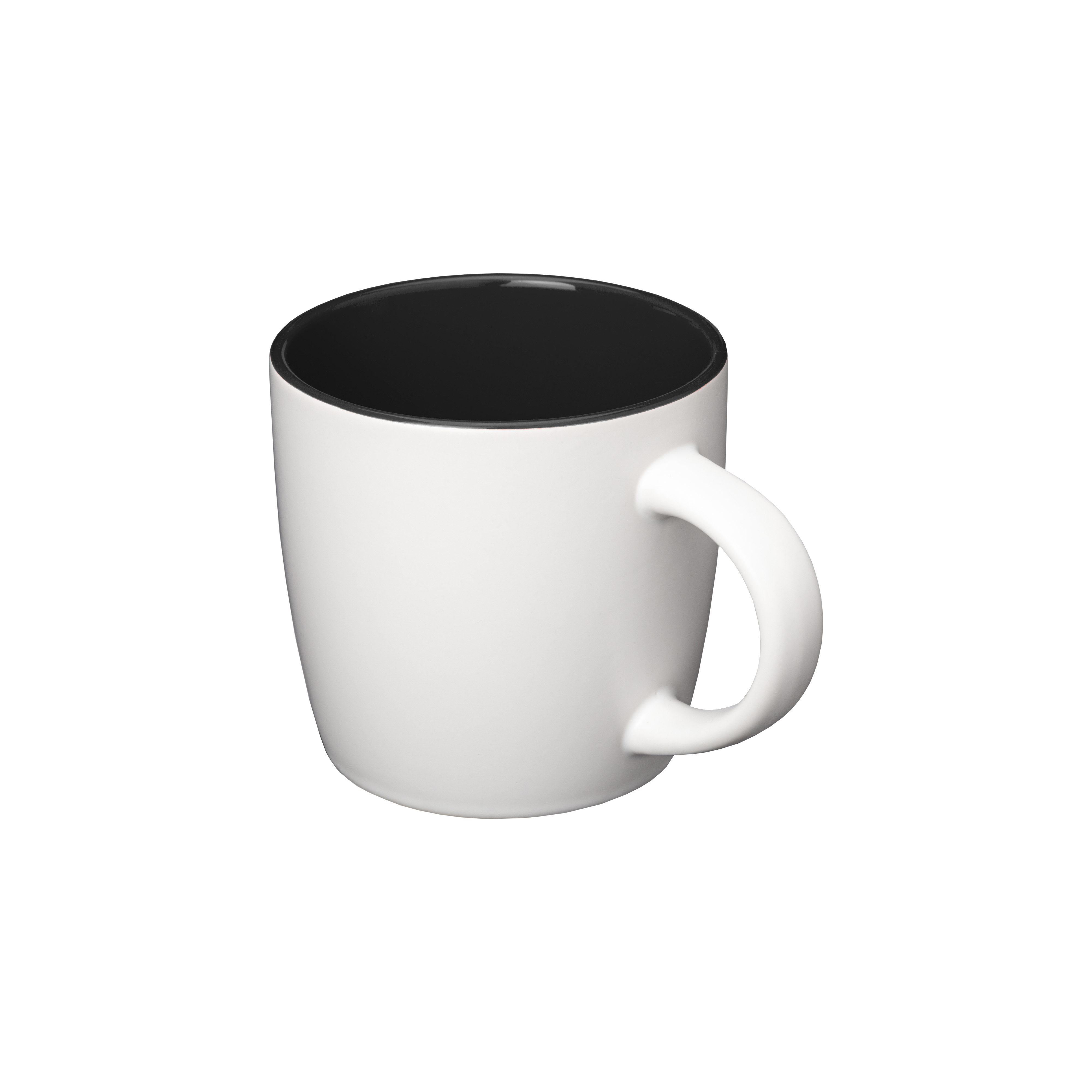 350 ml two-color ceramic mug Black