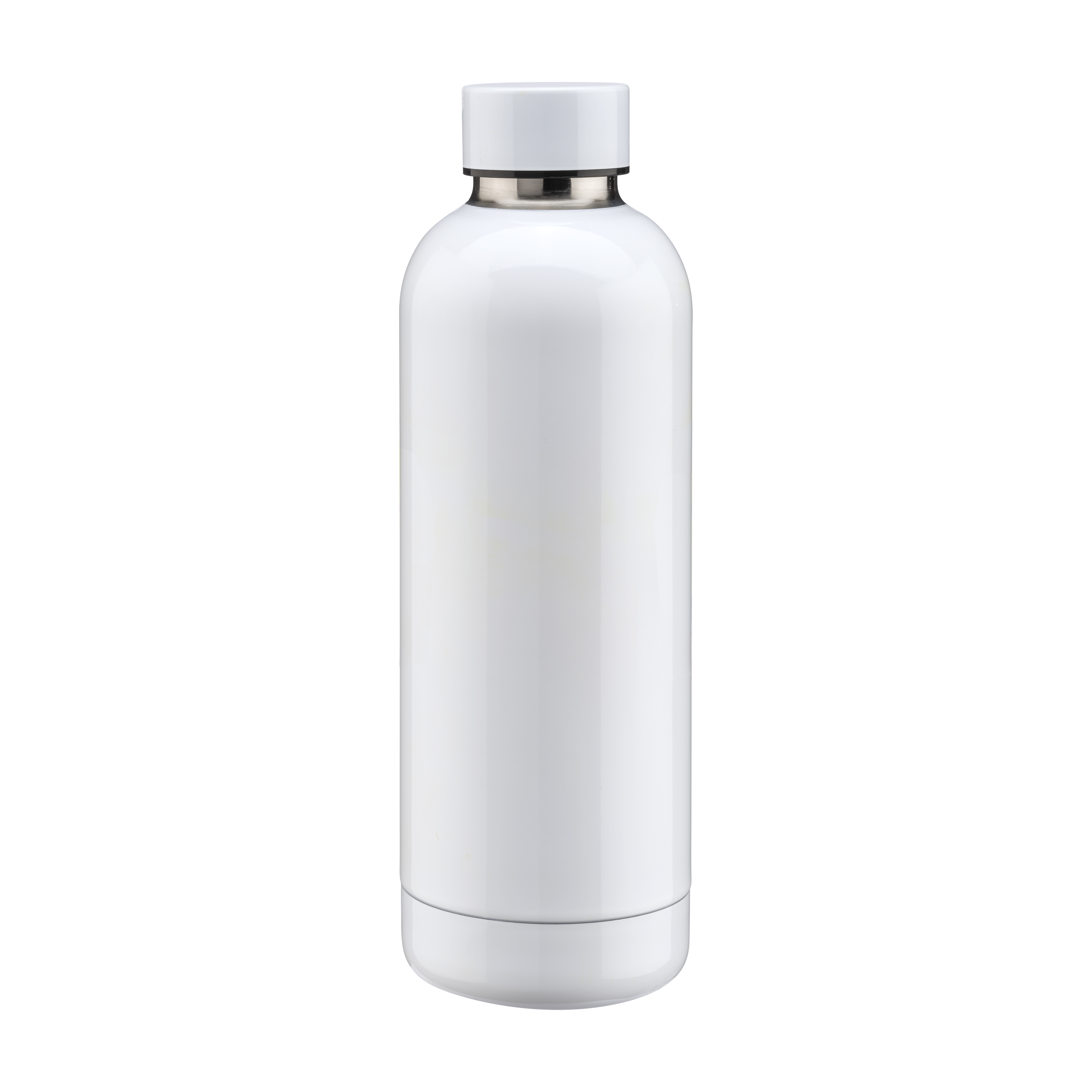 Double wall insulation stainless steel thermos flask 500 ml capacity White