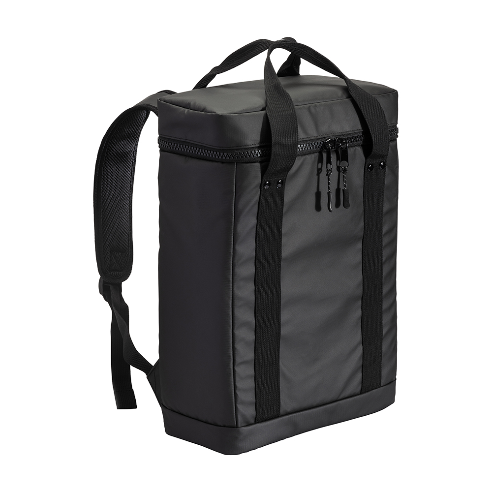 Water resistant polyester laptop backpack (15) Black