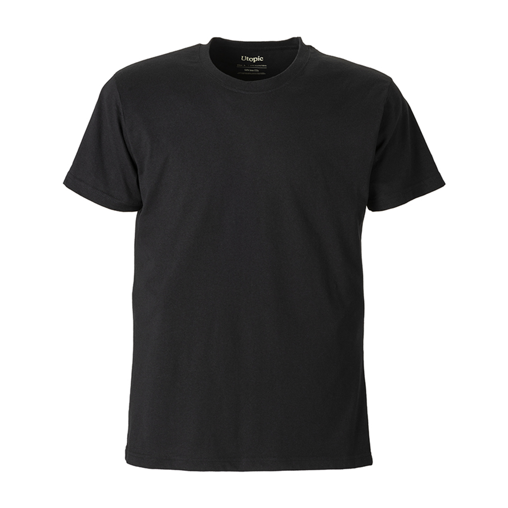 Unisex T-shirt in 145 g/m2 regenerated cotton and polyester Black L