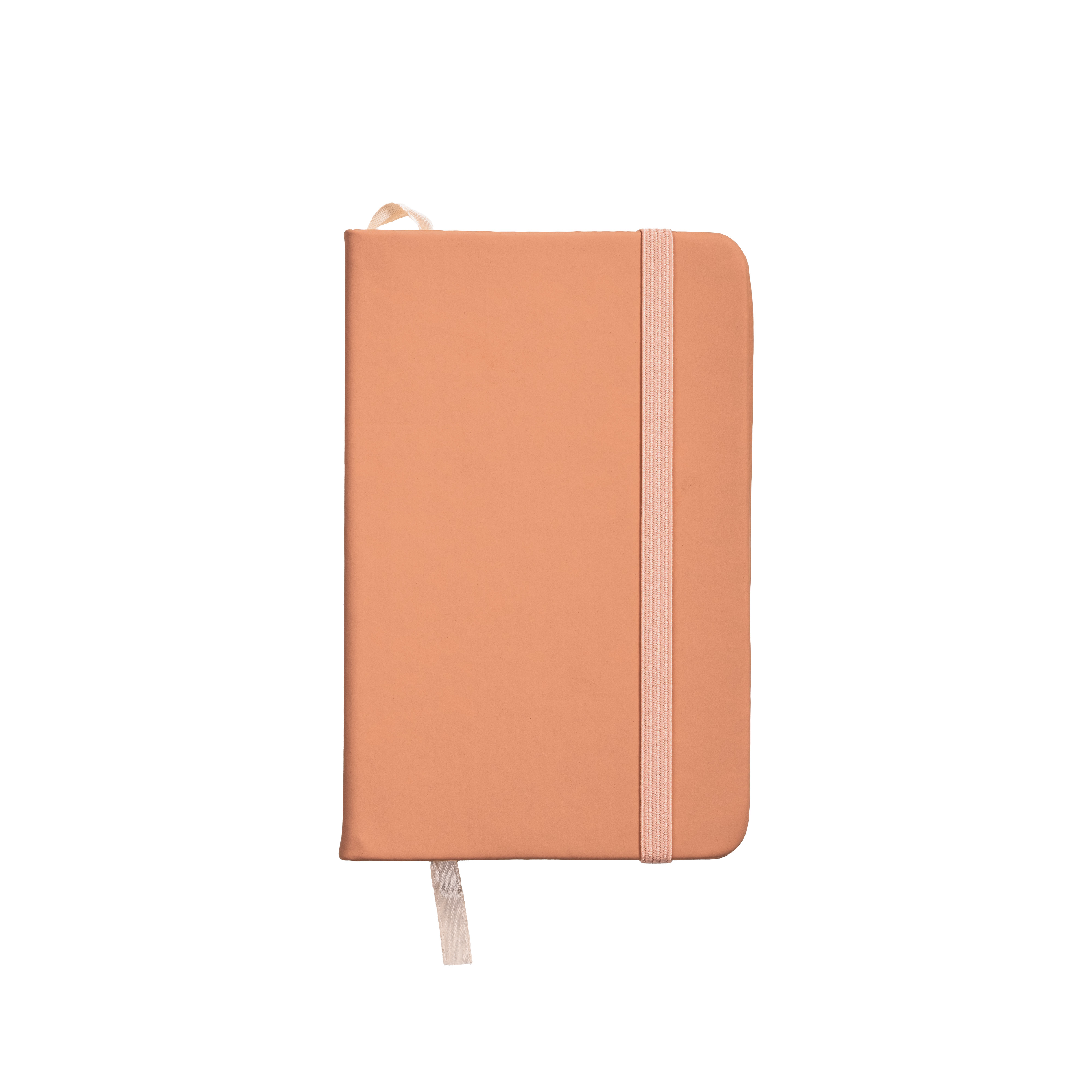 Notebook with PU cover Notebook with PU cover in pastel colors and elastic closure Pink