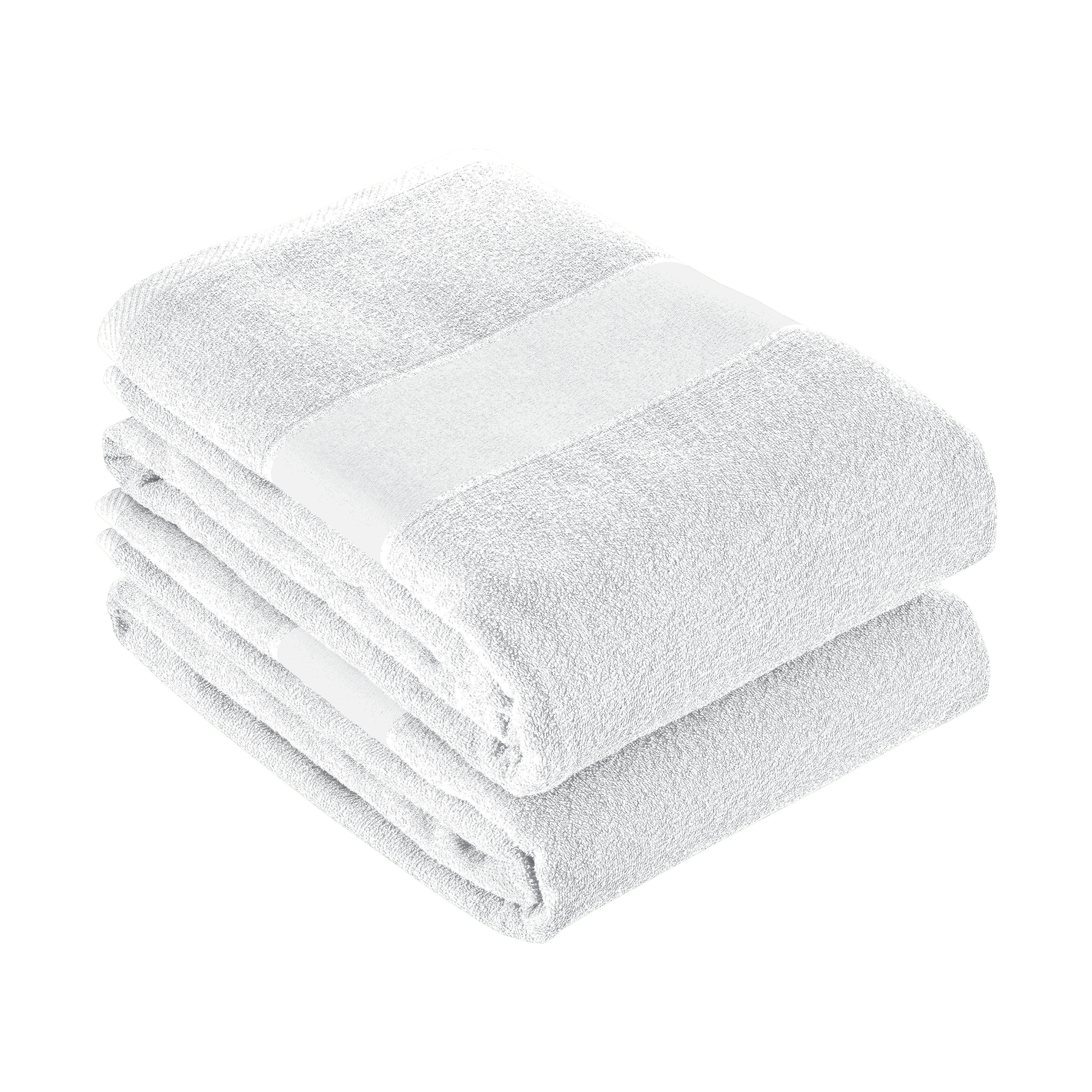 Asciugamano 100% cotone 400 g/m2 bianco 70x140 White