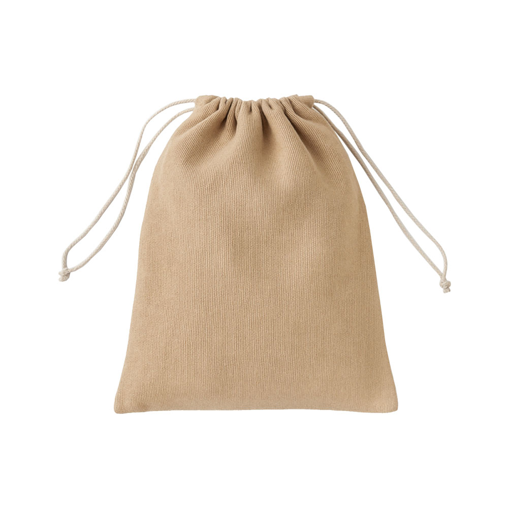 Juco gift bag 250 g/m2. Reclosable thanks to its double drawstring Natural