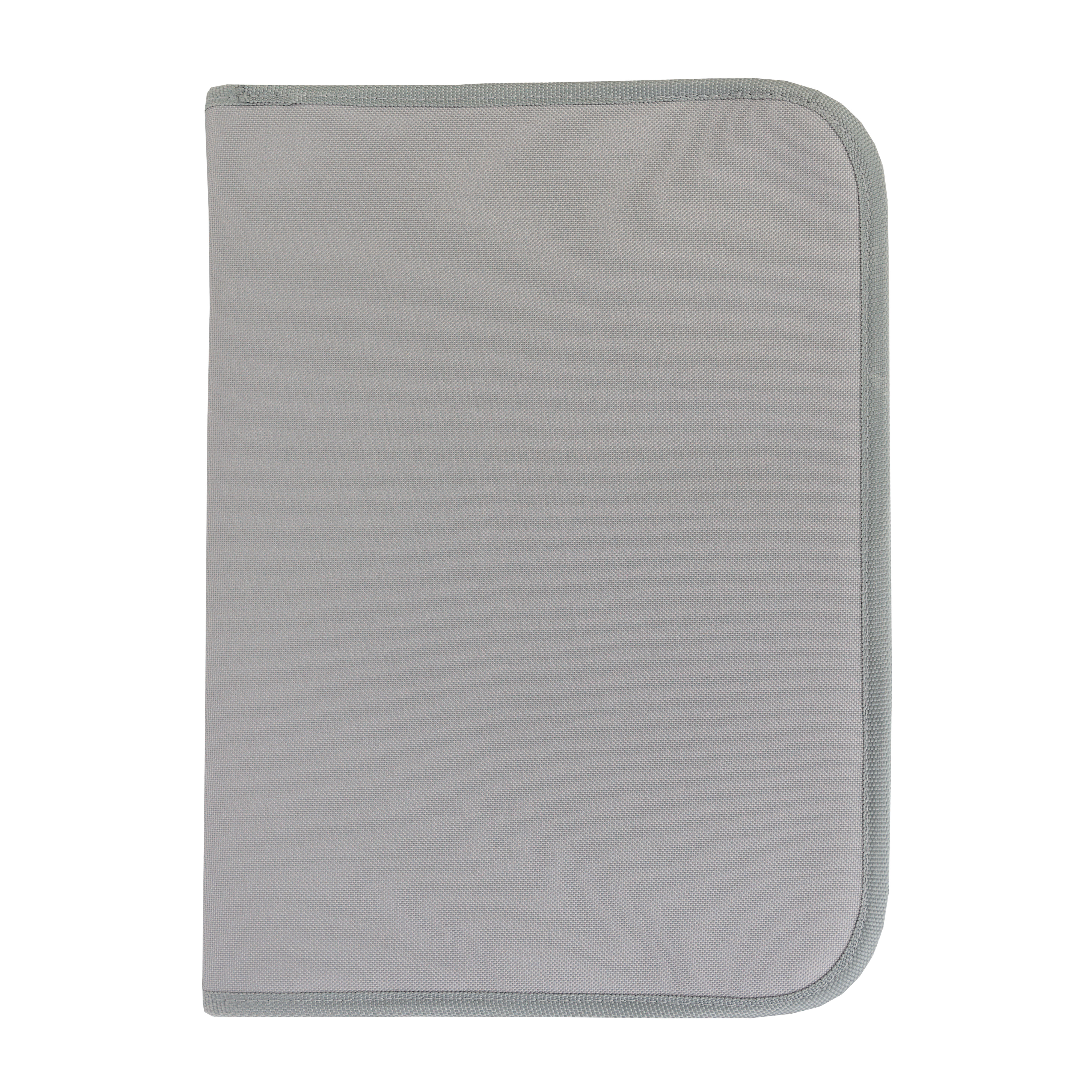 600D polyester brief folder with 4-ring sheet binder Grey