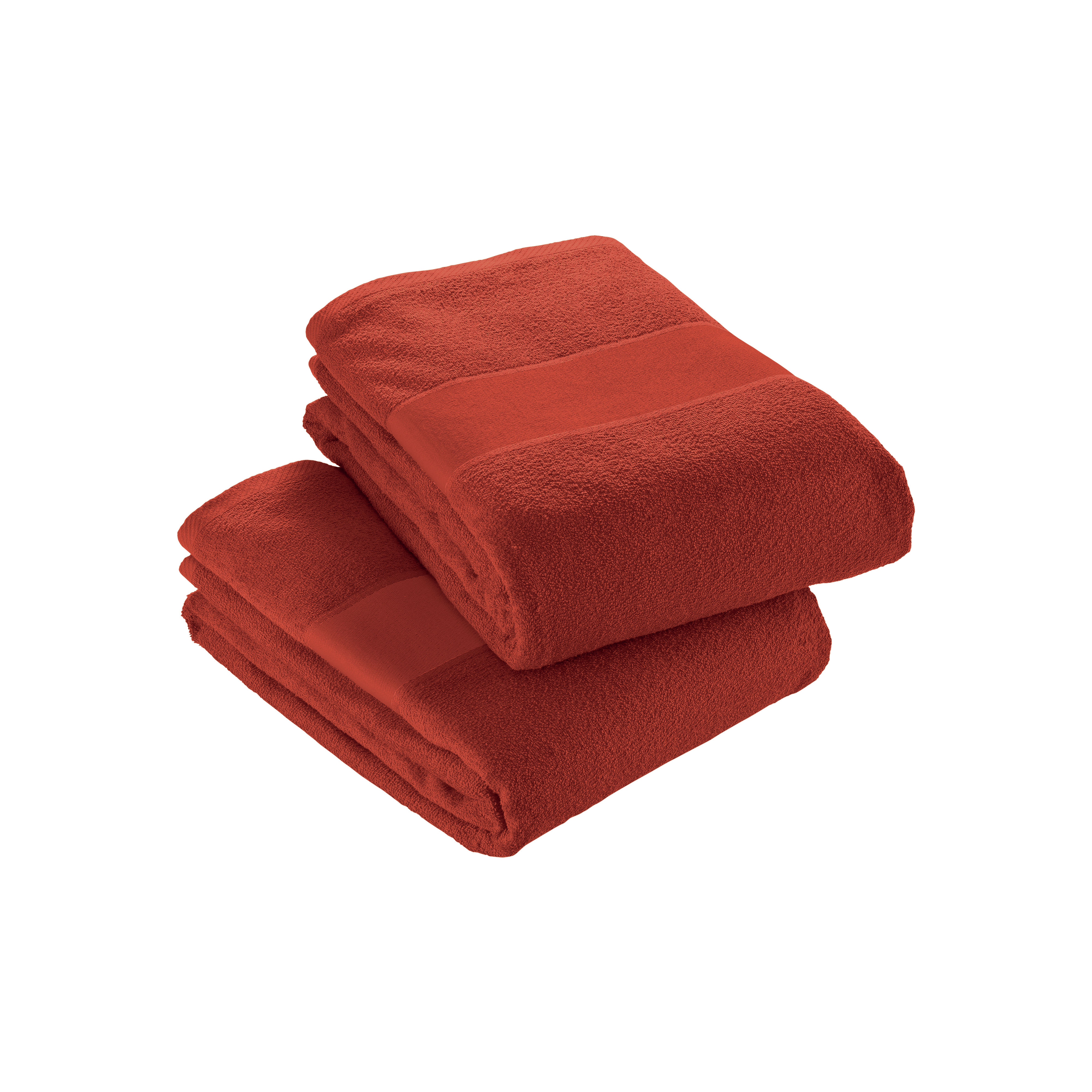 100% cotton (350 g/m2) terry towel with printable MATTE strip (40 x 60 cm) Red
