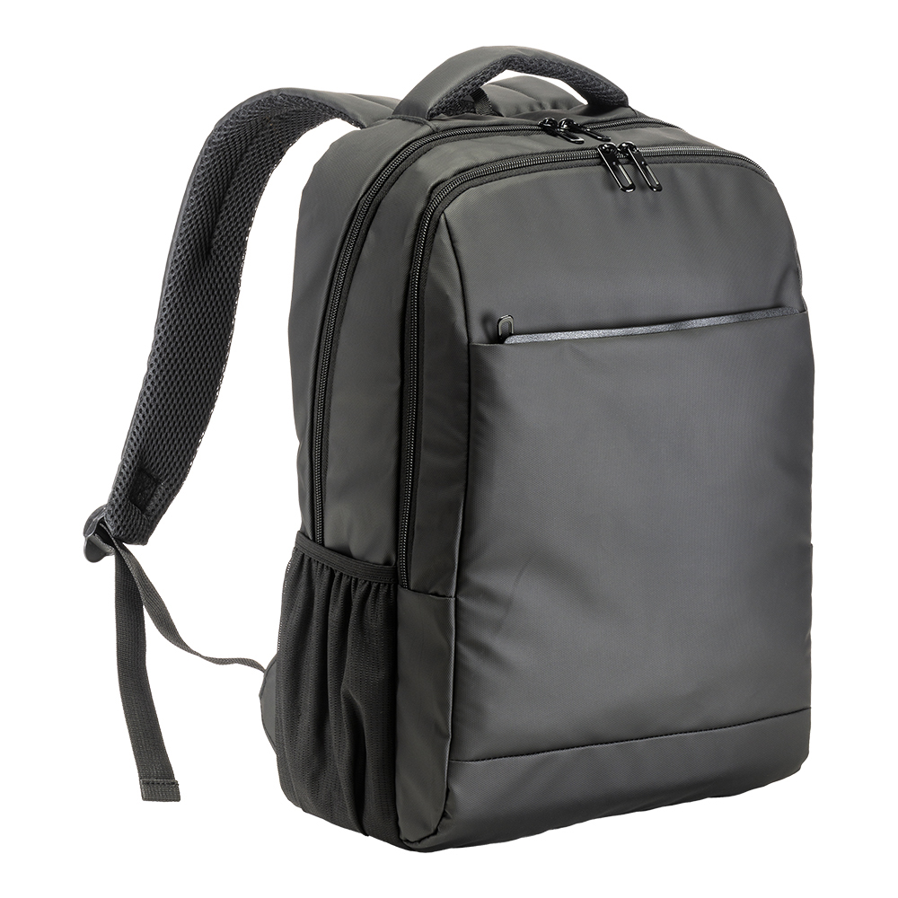Laptop backpack (15) made of recycled PET (R-PET) Black