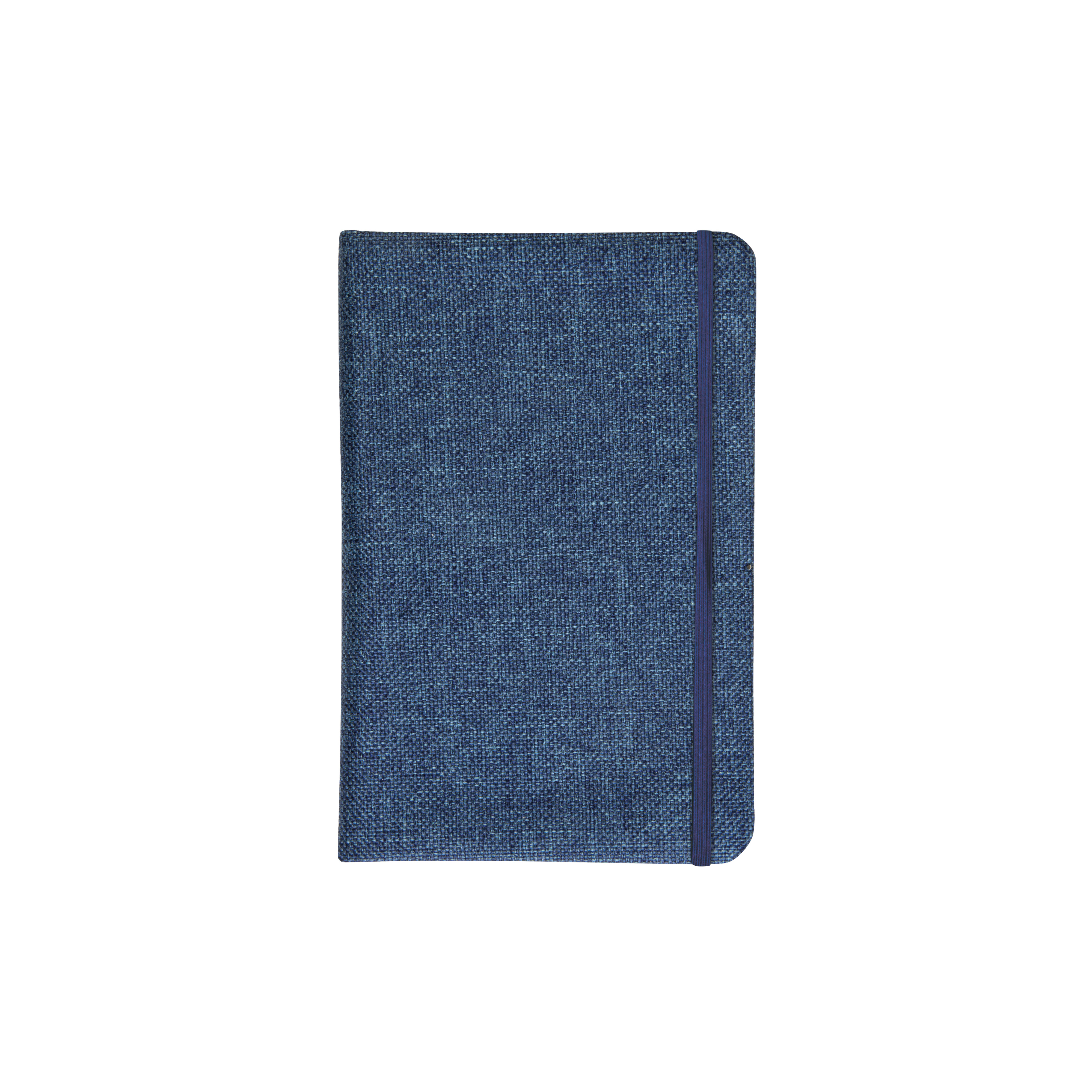 Recycled paper cover notebook, 50 ivory ruled sheets Blue