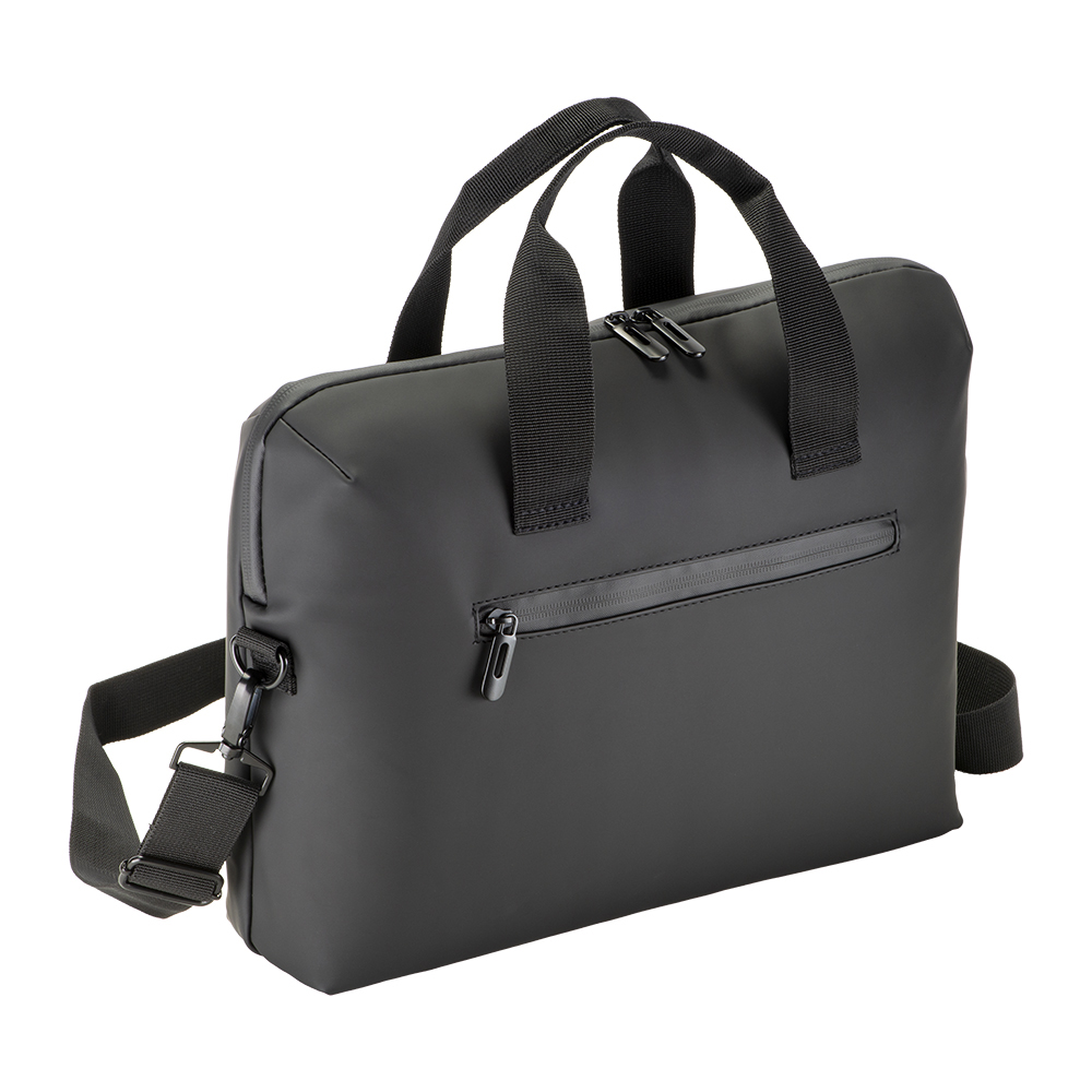 Soft PU water-resistant laptop bag (15) Black