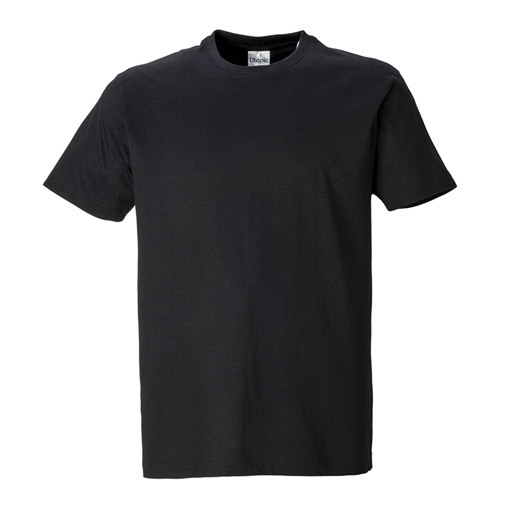 Unisex tubular t-shirt in organic cotton 145 g/m2 Black L