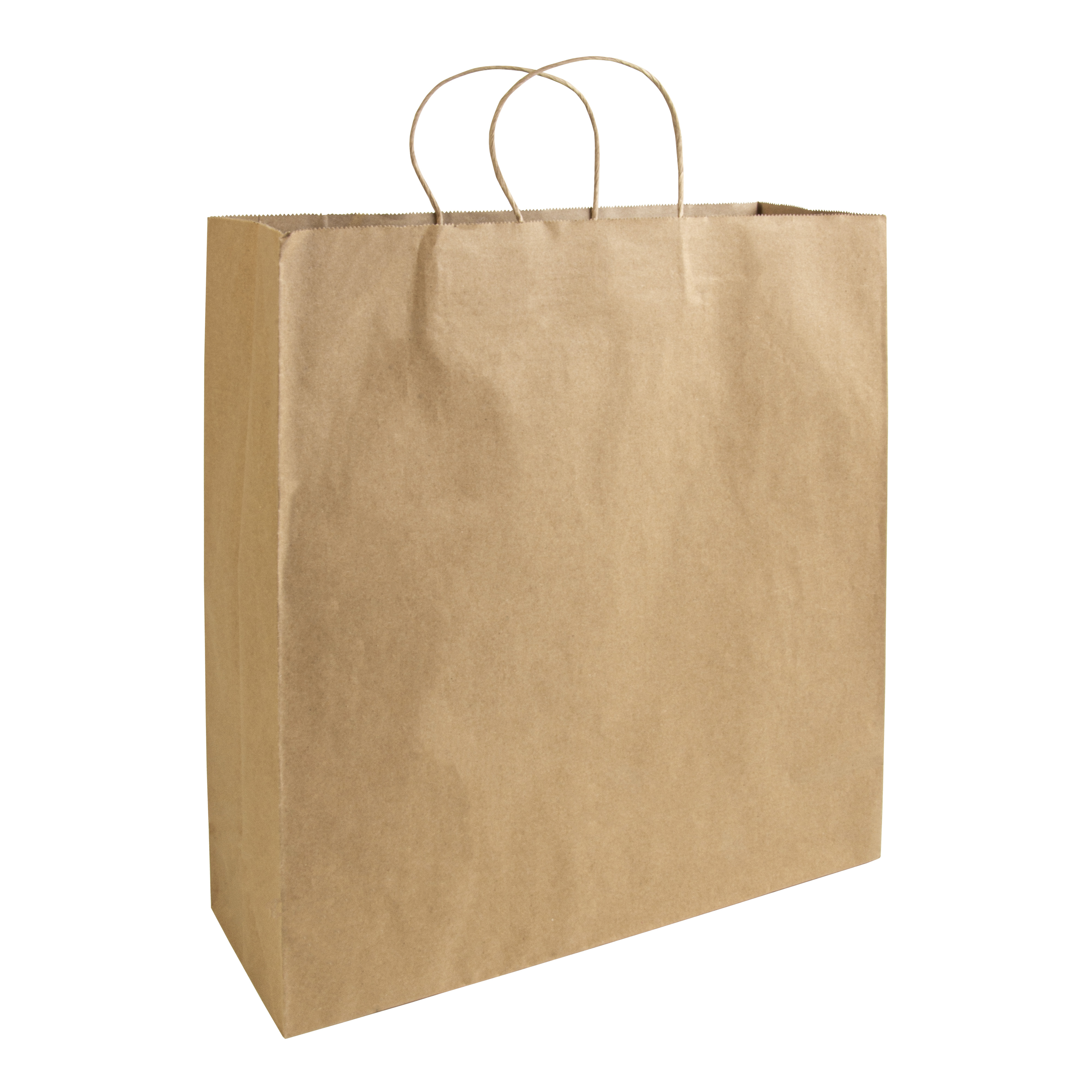 100% recycled paper 100 gr/m2, shopping bag with guesset Natural